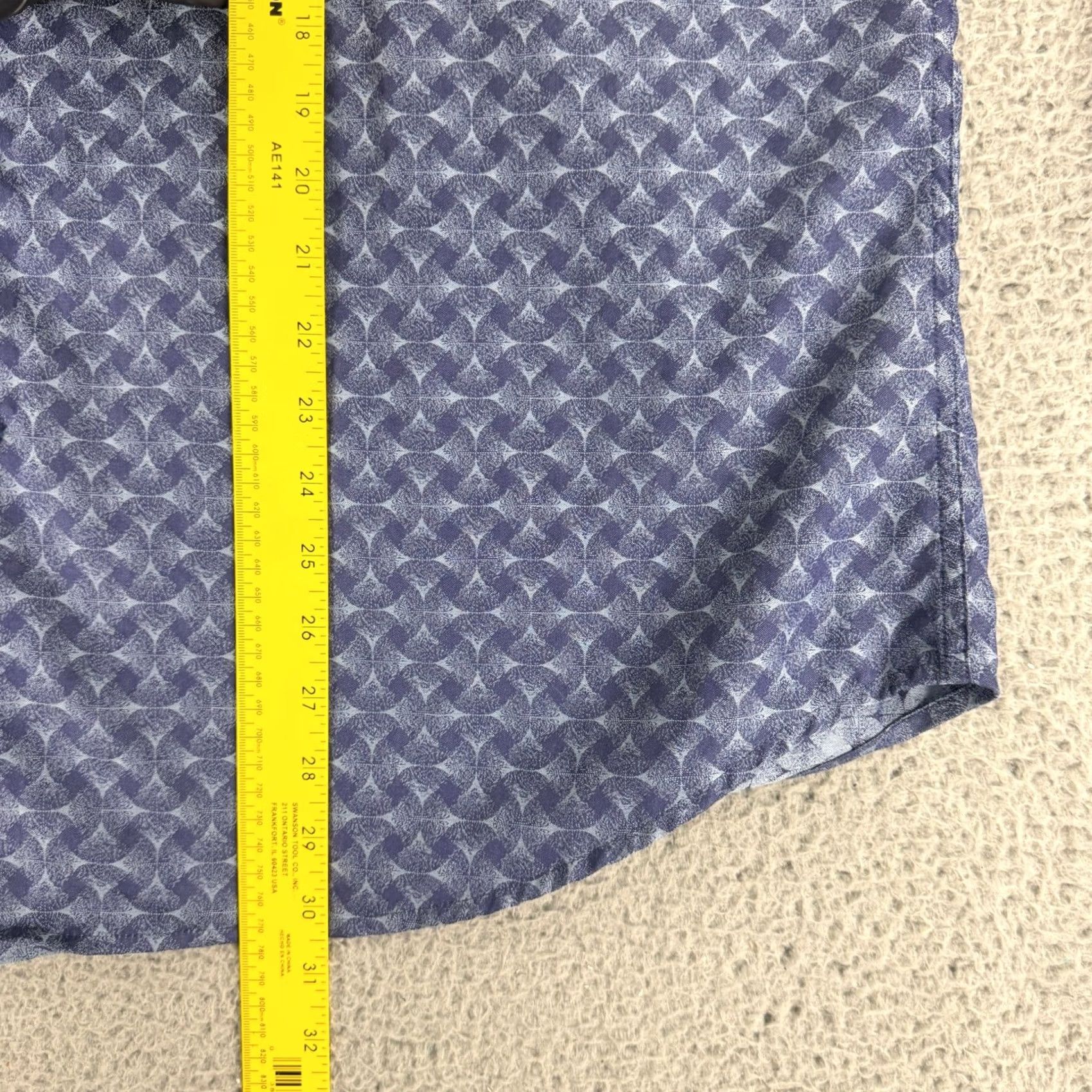 Robert Graham Robert Graham Button-Down Shirt Mens 3XL Blue Geometric Classic Fit Long Sleeve Color: Blue Pattern: Geometric Size US XXL / EU 58 / 5 - 6 Thumbnail