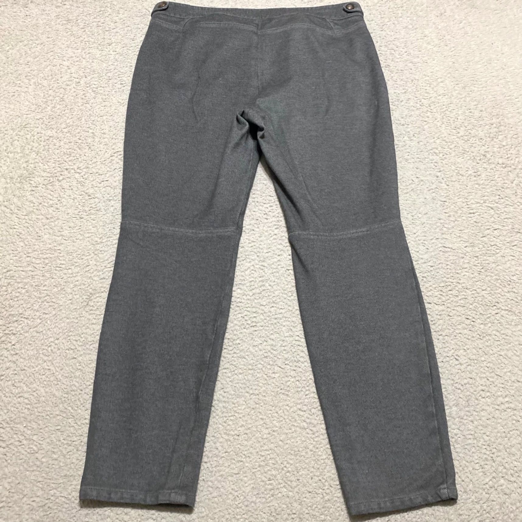 Talbots Talbots Womens Pants 12 Gray Skinny Ankle Stretch Regular 26in Inseam Office Business Casual Fall Spring Summer Winter Pattern Solid 90s Preppy Womens Size 34" / US 12 / IT 48 - 2 Thumbnail