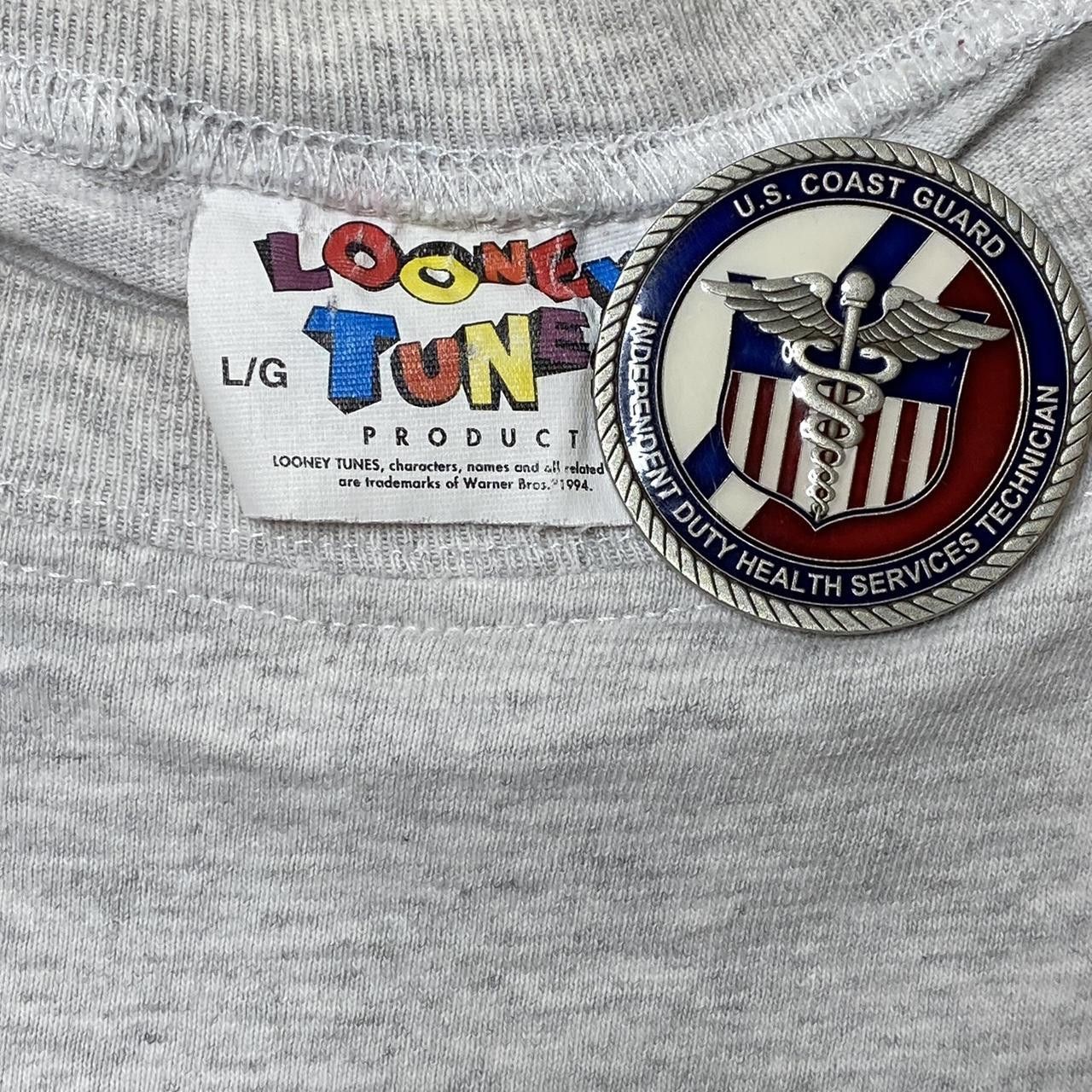 Other Vintage Looney Tunes x Daffy Duck Gray Tee Size Large Size US L / EU 52-54 / 3 - 6 Thumbnail