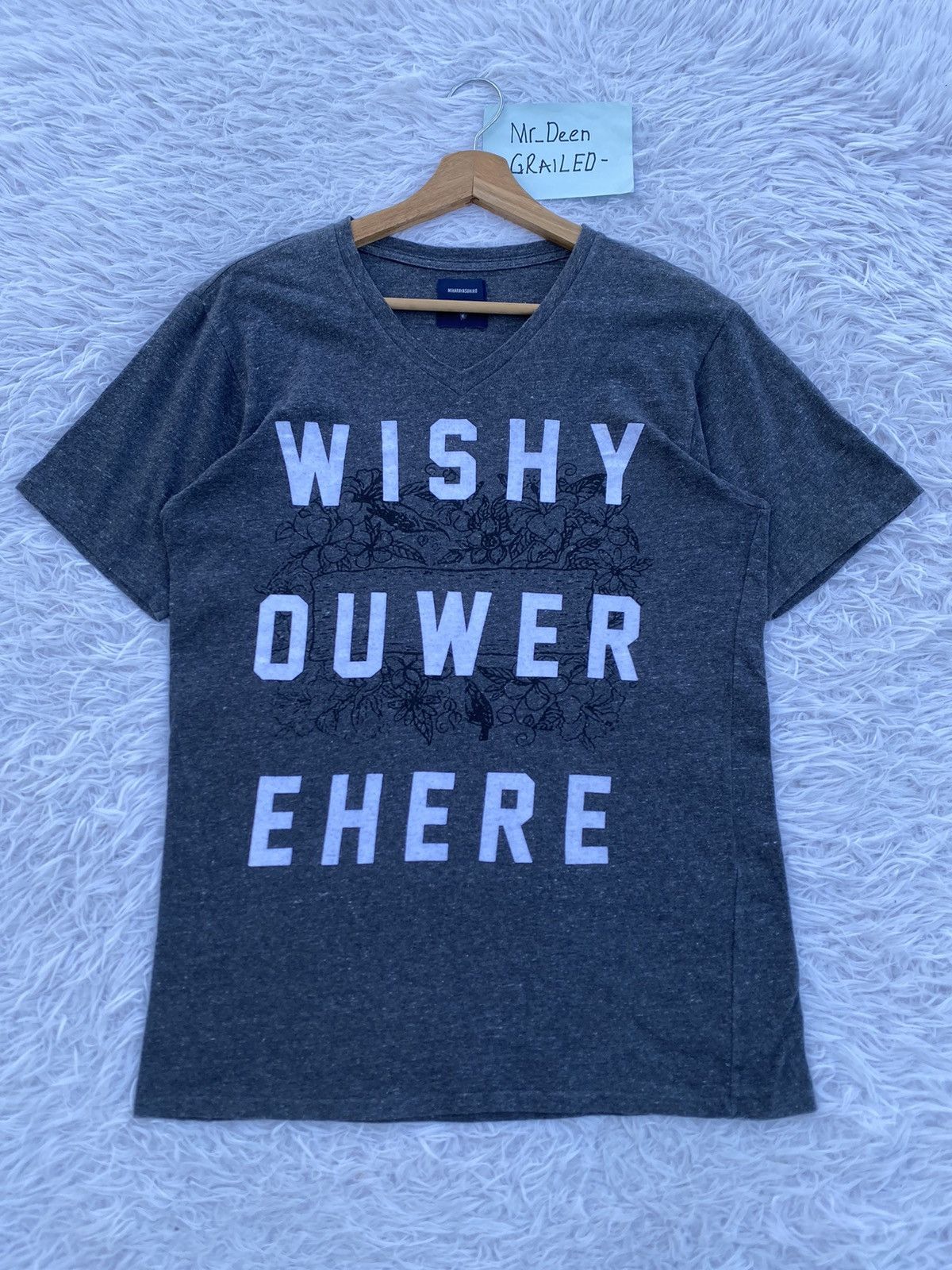 Maison MIHARA YASUHIRO Rare Miharayasuhiro “WISHYOUWEREHERE” Tshirt Size US S / EU 44-46 / 1 - 1 Thumbnail