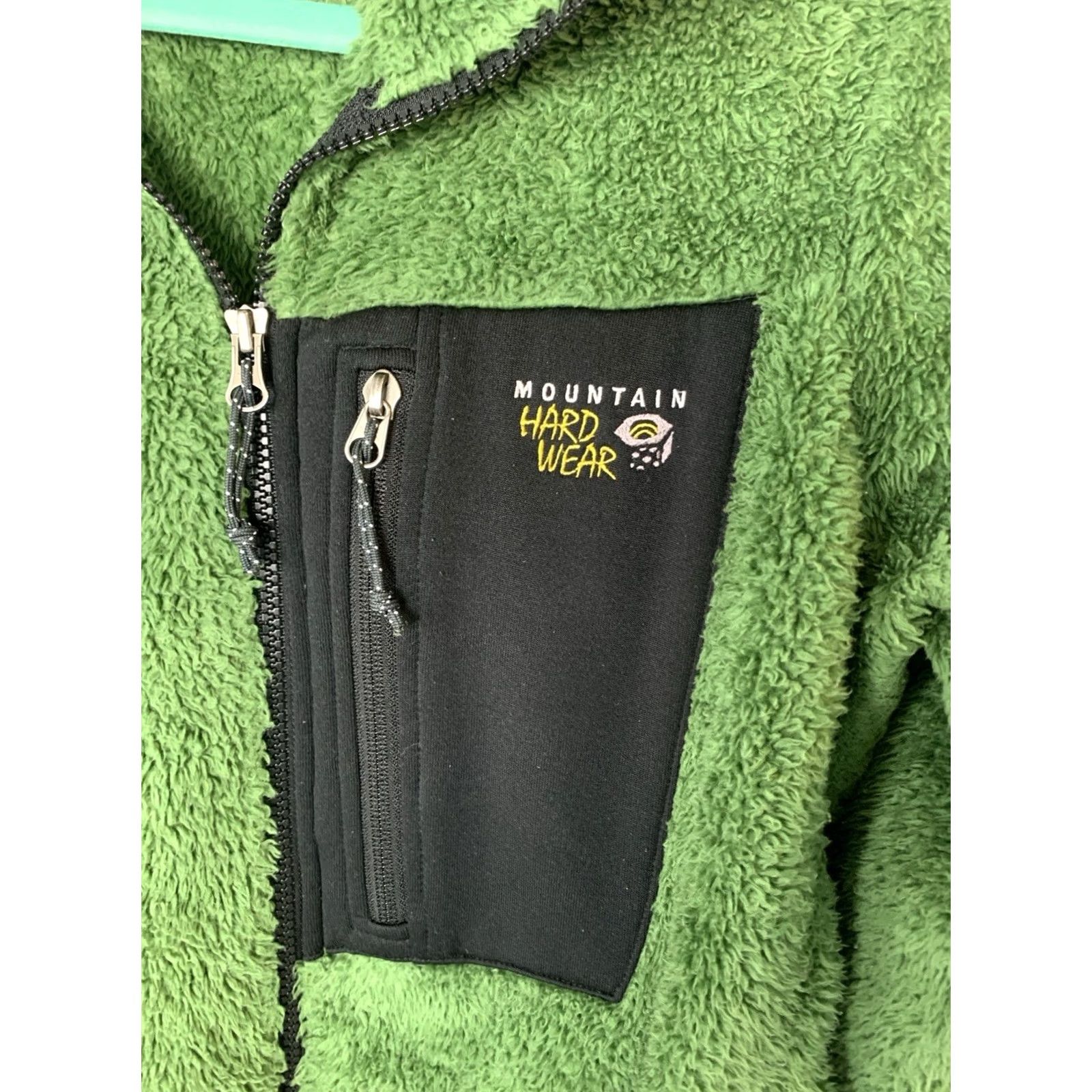 Mountain Hardwear VINTAGE Mountain Hardwear Jacket Womans Small Green Black Monkey Man Hi Pile Full Zip Size S / US 4 / IT 40 - 4 Thumbnail