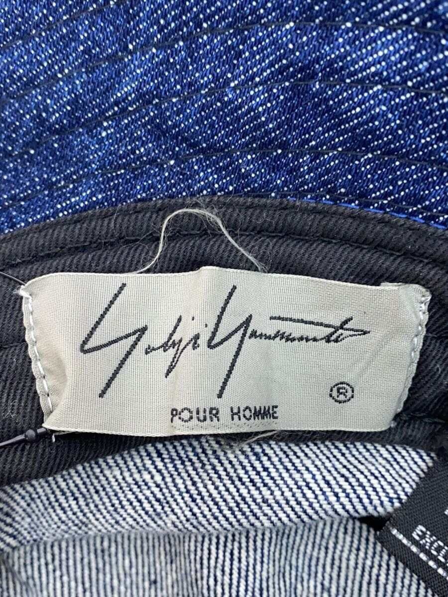 New Era × Yohji Yamamoto Embroidered Logo Denim Bucket Hat Size ONE SIZE - 5 Thumbnail