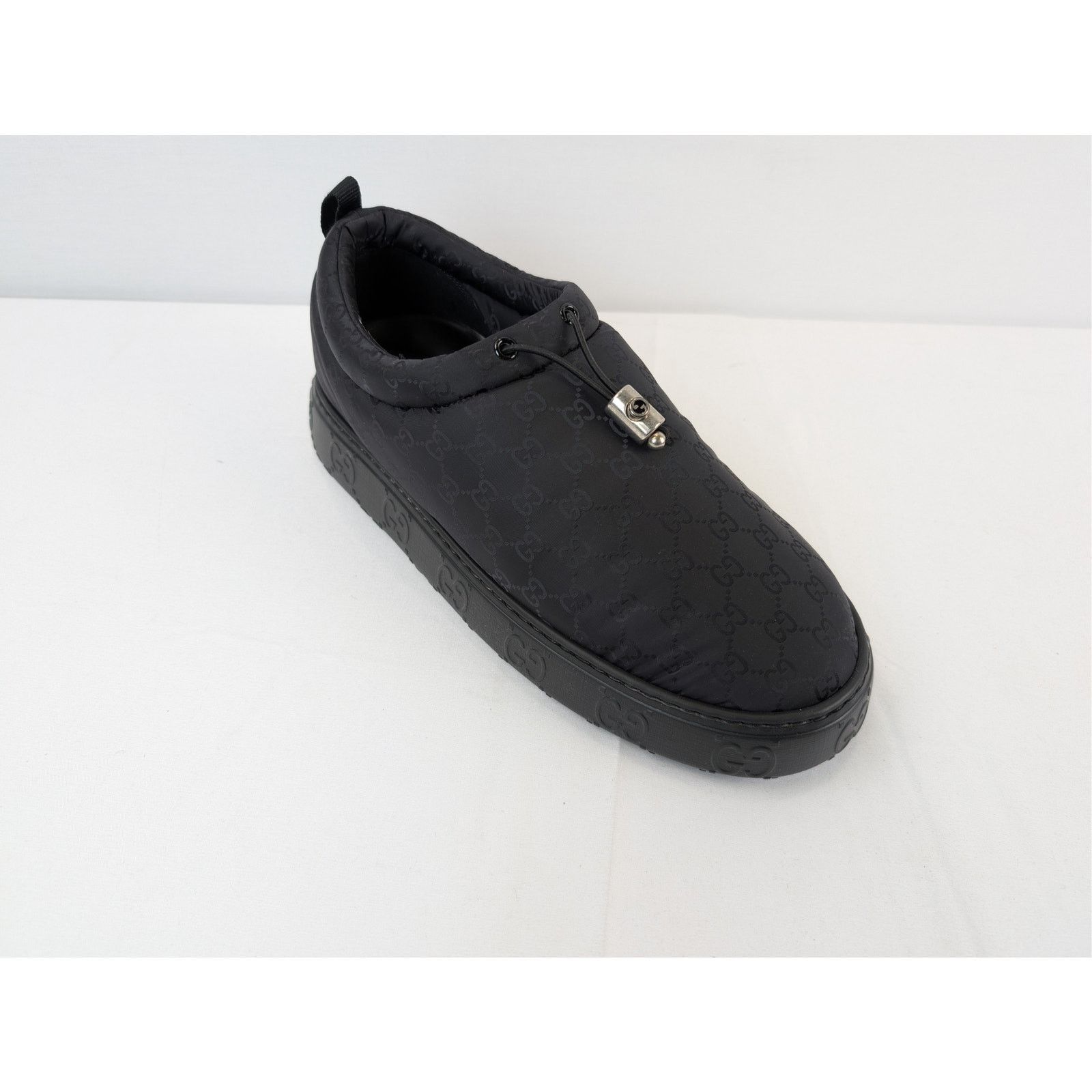 Gucci o1rshd1 M Nut Nylon Moccasin Shoes in Black Size US 10.5 / EU 43-44 - 3 Thumbnail