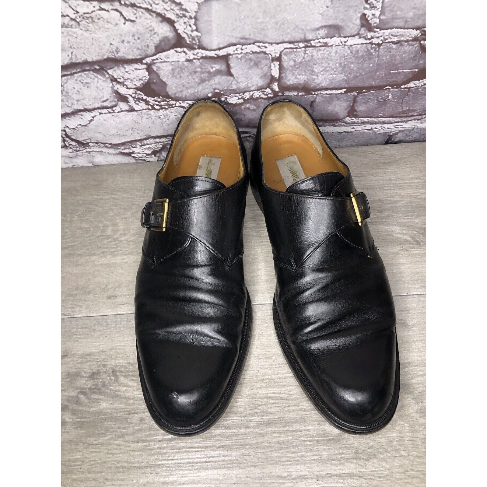 Mezlan Mezlan Tortosa Black Leather Monk Strap Leather Dress Shoes Size US 13 / EU 46 - 12 Thumbnail