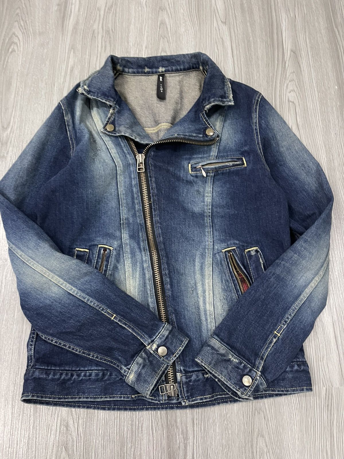 Japanese Brand Glamb japan double collar denim jacket Size US M / EU 48-50 / 2 - 2 Thumbnail