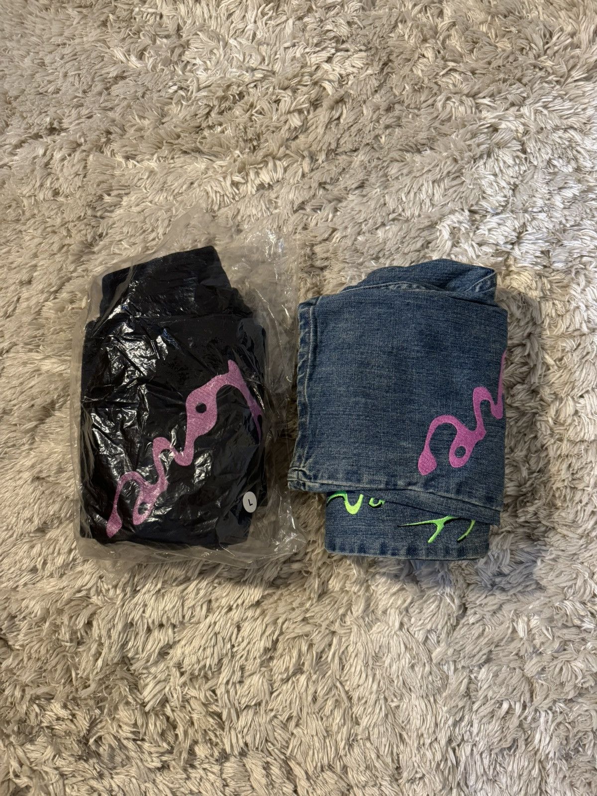 Seventh Heaven [FINAL DROP] Seventh Heaven SS19 Black & Blue Denim Jeans Size US 32 / EU 48 - 7 Thumbnail