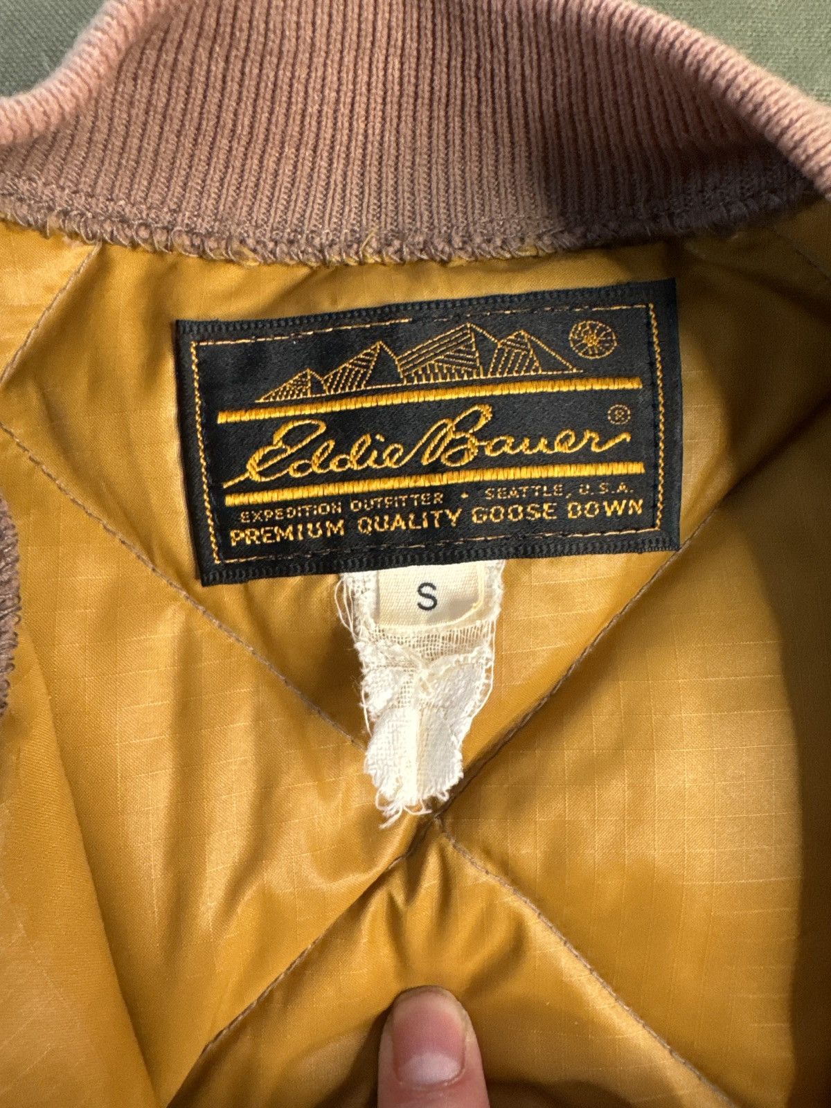 Eddie Bauer Vintage Eddie Bauer Goose Down Diamond Quilt Bomber 70s 80s Size US S / EU 44-46 / 1 - 14 Thumbnail