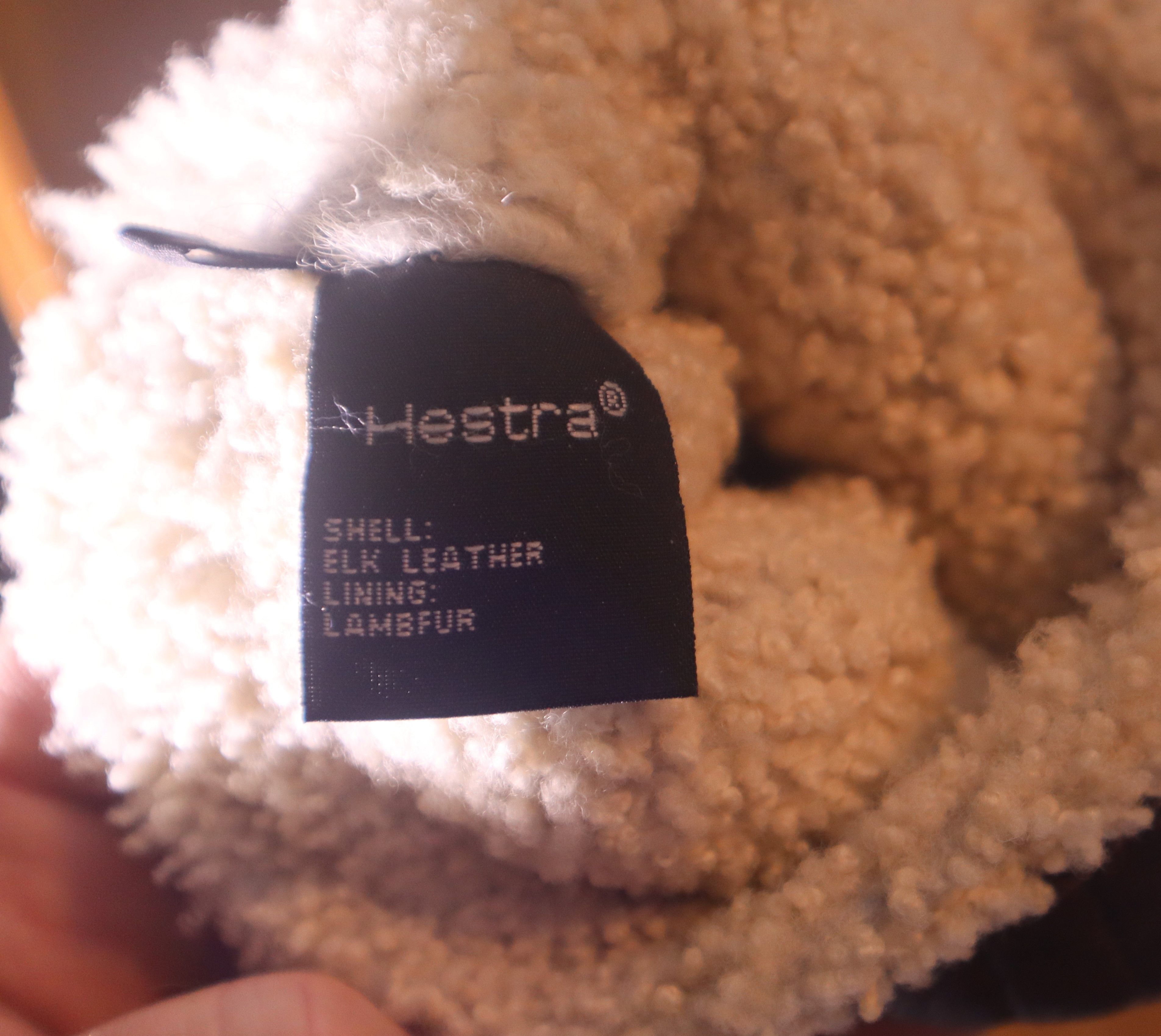 Hestra Elk Leather lambsfur lining Size 46 - 7 Thumbnail
