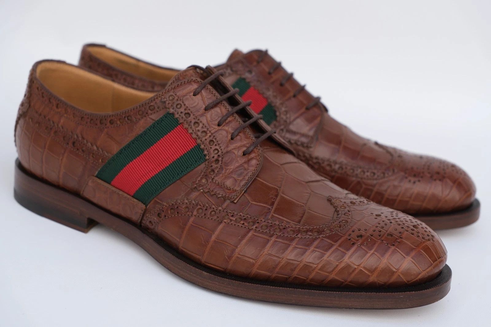 Gucci New Gucci Derby Lace up Shoes Exotic UK 10 / US 11 / EU 44 Size US 11 / EU 44 - 1 Thumbnail
