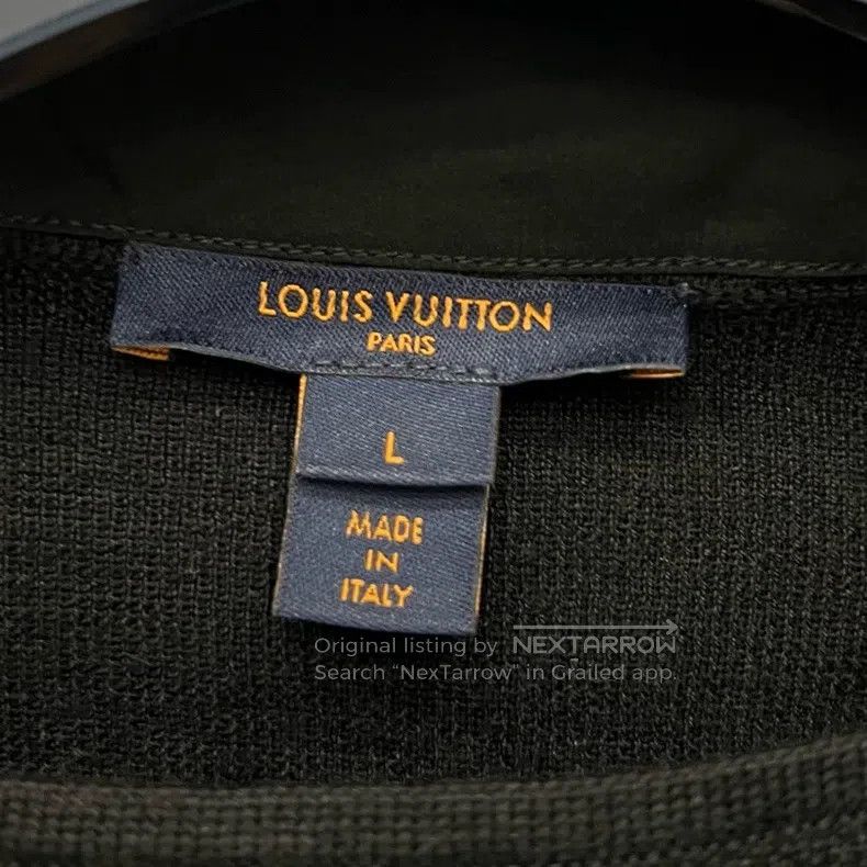 Louis Vuitton Louis Vuitton Black knit silk ribbon long sleeves Size US L / EU 52-54 / 3 - 4 Thumbnail