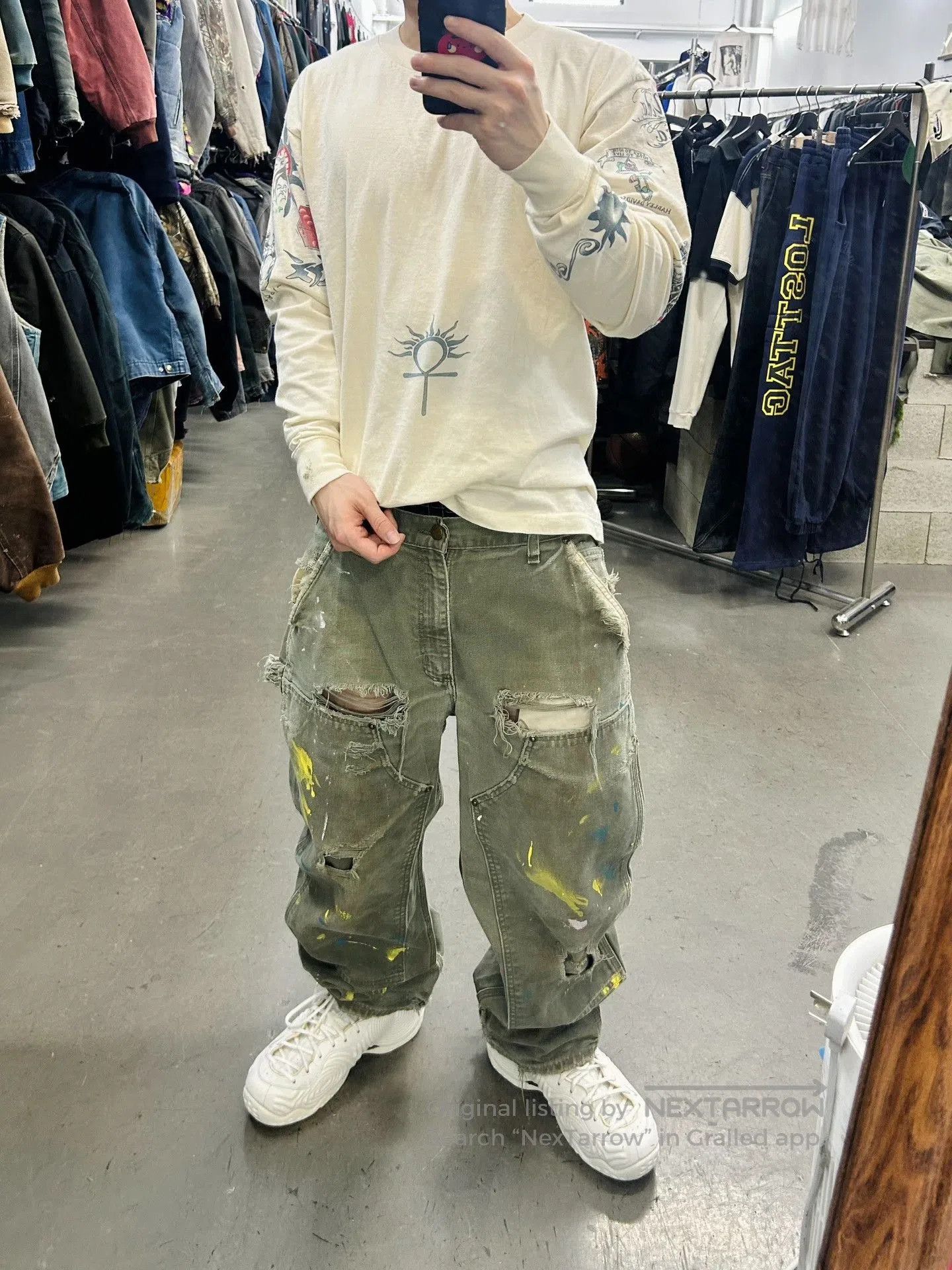 Vintage Vintage Carhartt B136 Moss Green Pants. Size US 34 / EU 50 - 7 Thumbnail