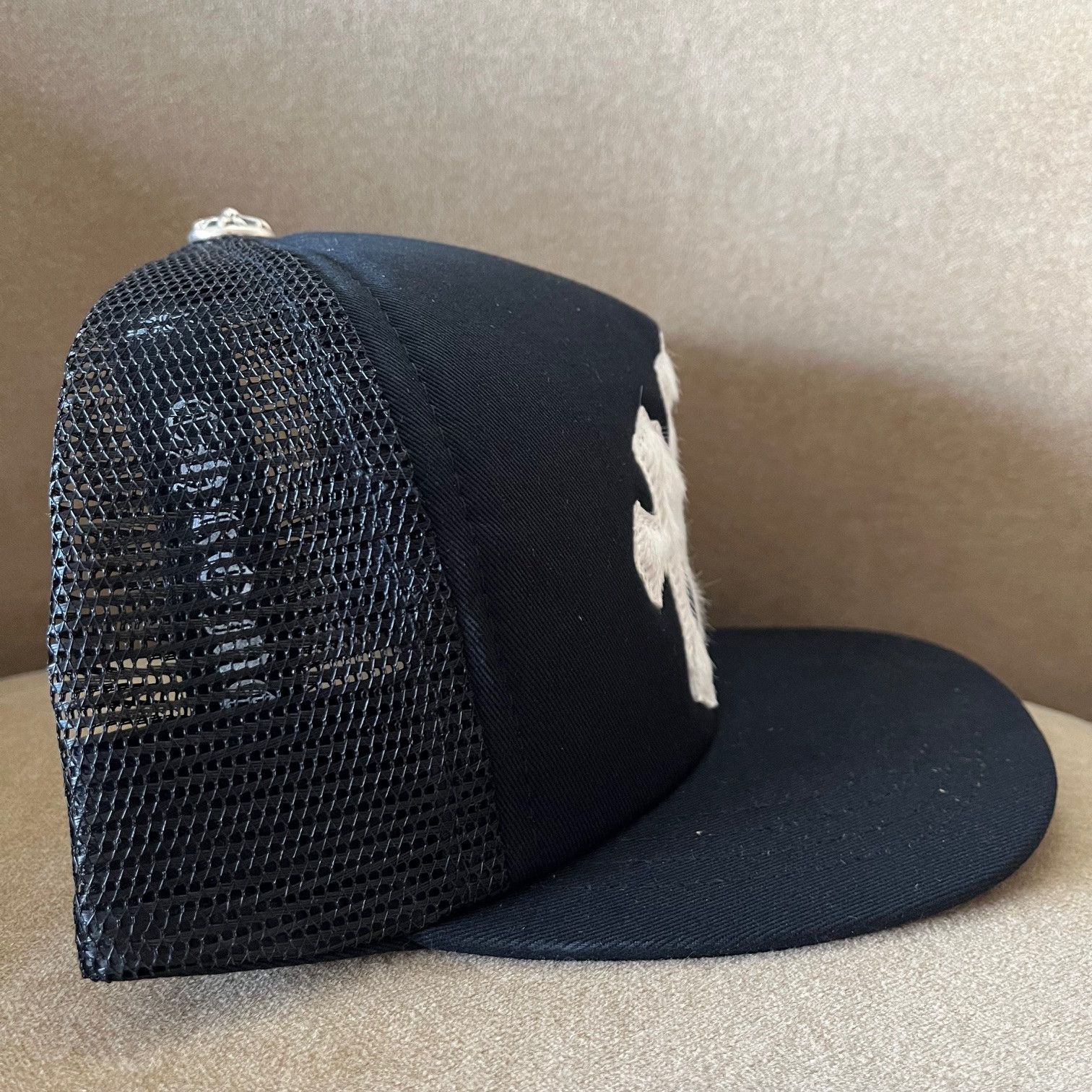 Chrome Hearts Chrome Hearts Triple Cross Cemetery Hat Calf Hair Size ONE SIZE - 5 Thumbnail