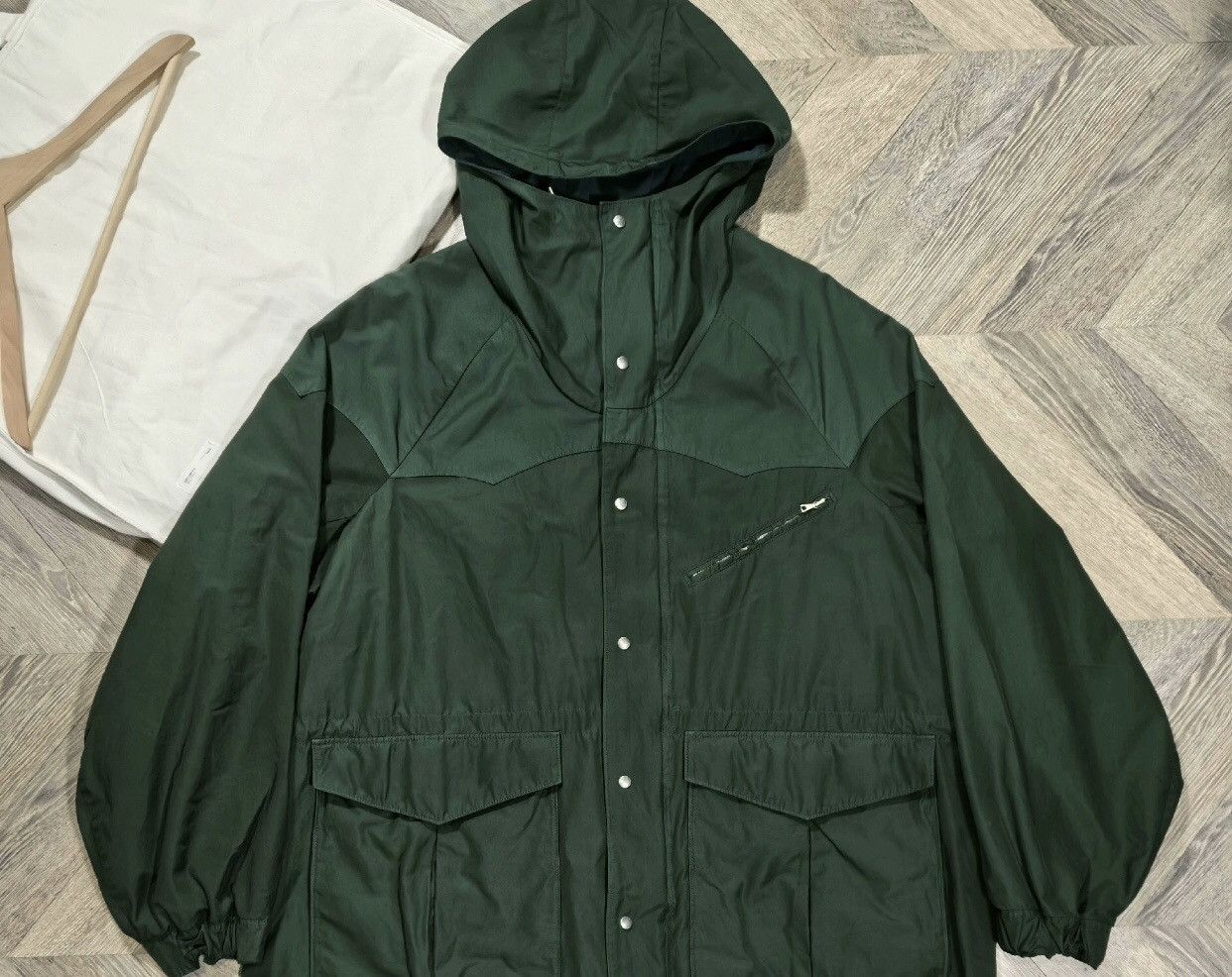 image of Visvim 21Ss Lakota Parka First Generation Lakota Parka Coat in Green, Men's (Size XL)