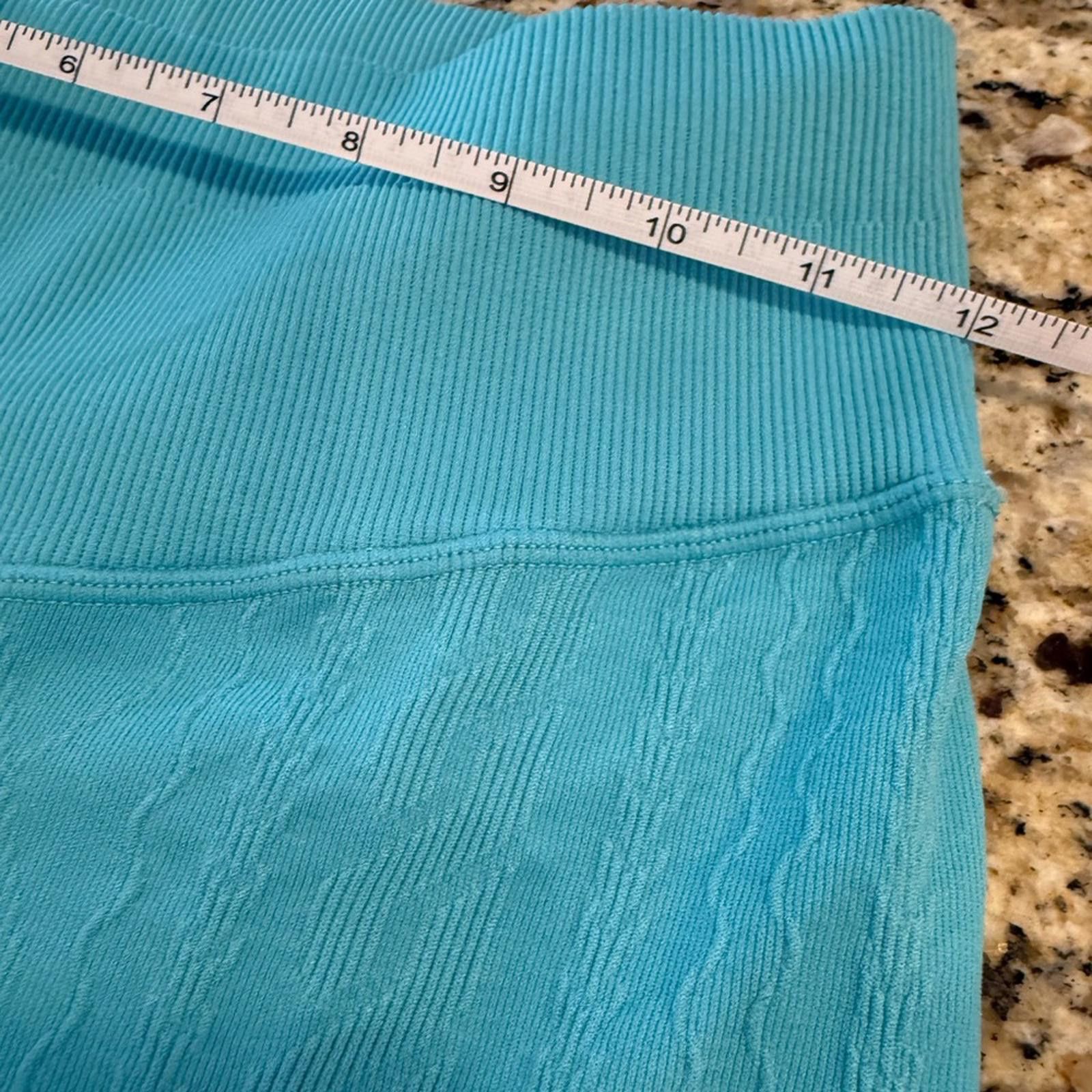 Other Joy Lab teal blue ribbed leggings. Features a SZ SM Size 28" / US 6 / IT 42 - 4 Thumbnail