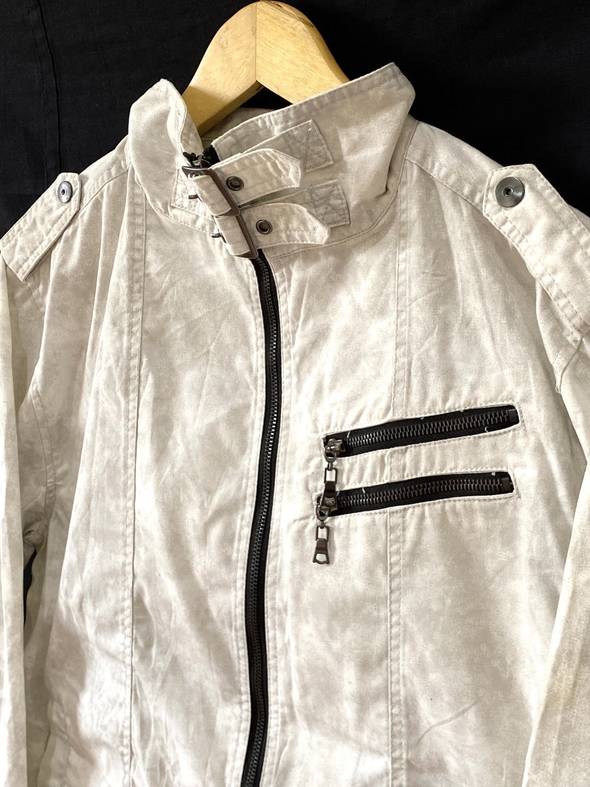 In The Attic Create Barefoot Bleach Zipper Jacket 🌫️ Size US M / EU 48-50 / 2 - 6 Thumbnail
