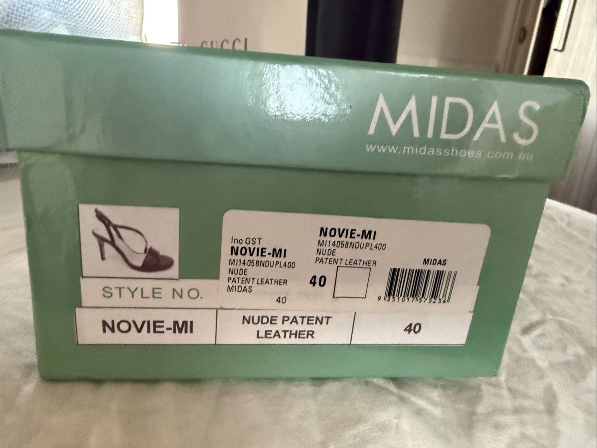 Other Nude Patent Leather Heels Size US 10 / IT 40 - 4 Thumbnail