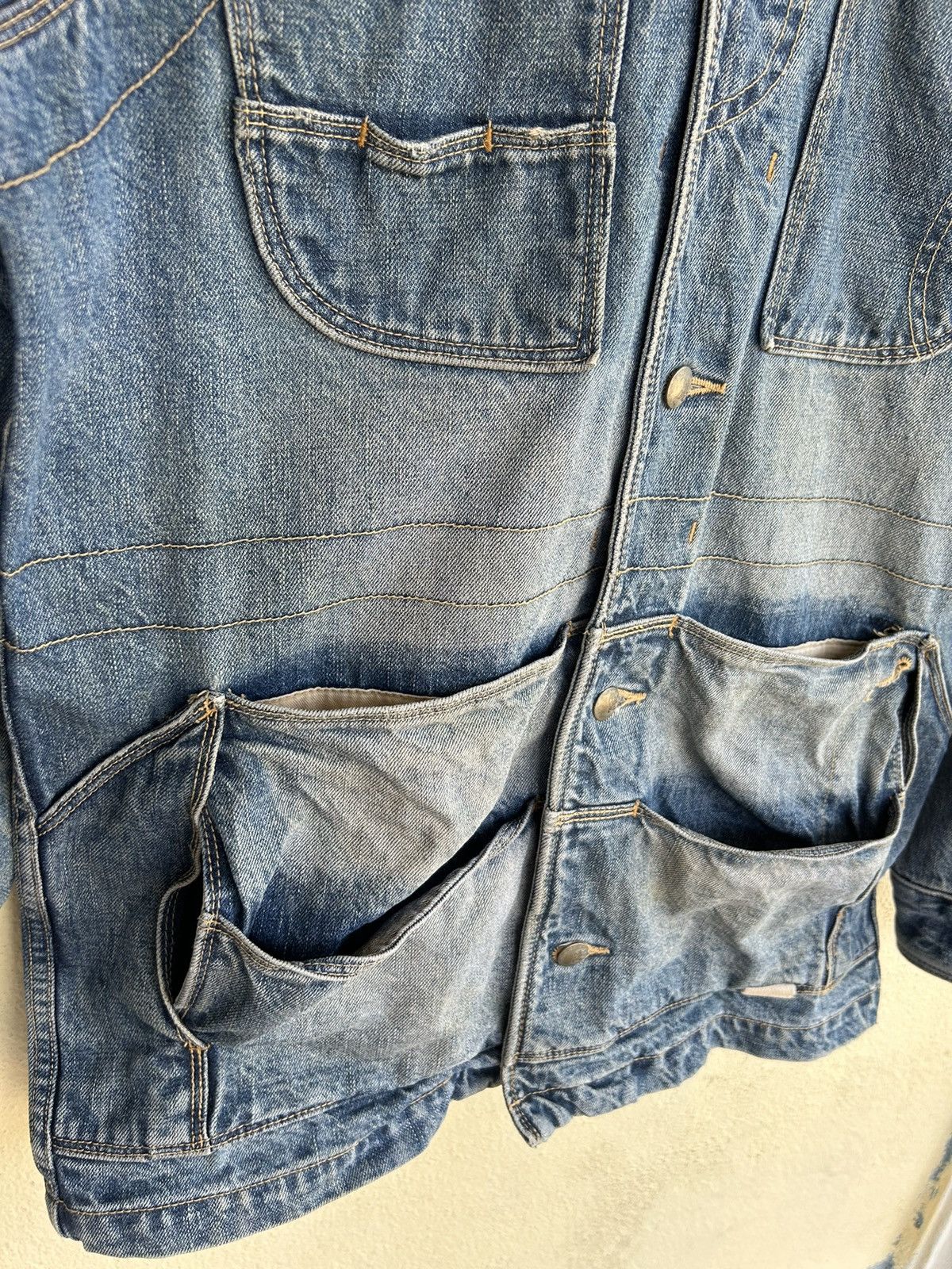 Paul Smith × R.Newbold R Newbold Multi Pocket Trucker Denim Jacket Size US M / EU 48-50 / 2 - 6 Thumbnail