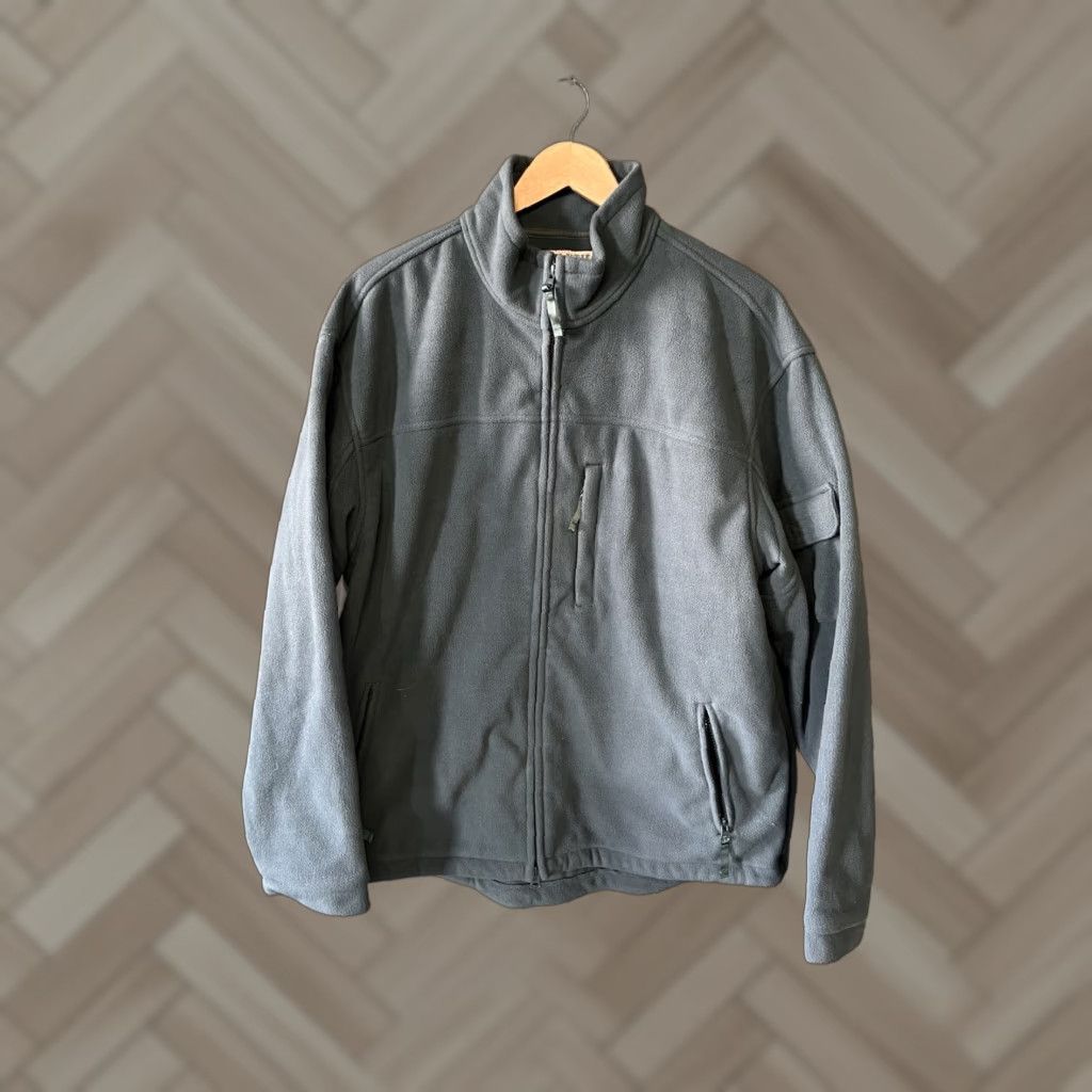 Duluth Trading Company Duluth Trading Co. Fleece Jacket Men Adult Large Tall Green Full Zip Long Sleeve Size US L / EU 52-54 / 3 - 1 Thumbnail