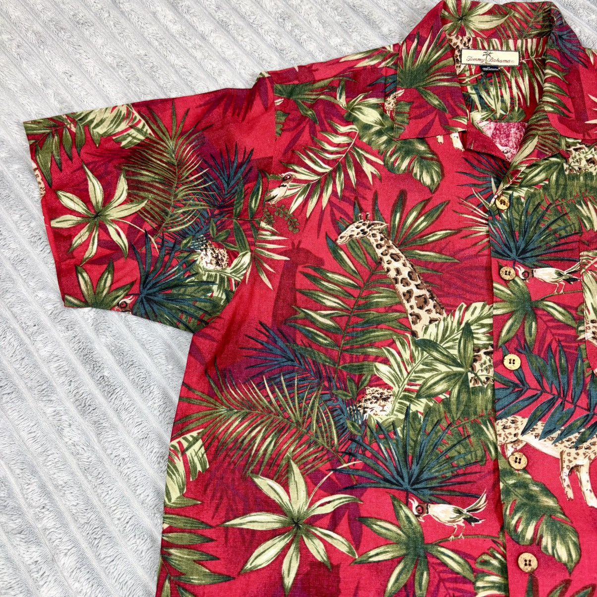 Tommy Bahama Tommy Bahama men's Medium 100 silk Hawaiian shirt Size US M / EU 48-50 / 2 - 3 Thumbnail