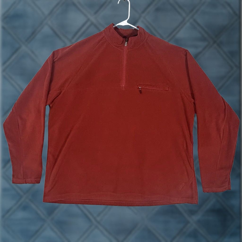 Vintage Cabela's 1/4 Zip Fleece Pullover Mens XL Orange Outdoor Hiking Logo Sweatshirt Sweater Acti... Size US XL / EU 56 / 4 - 1 Thumbnail