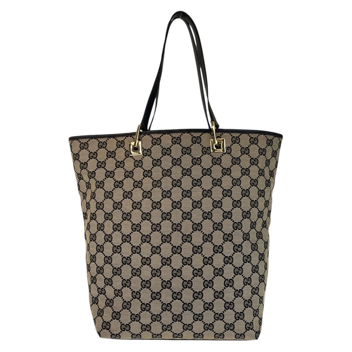 Gucci Gucci GG Canvas/leather 2Way Tote Bag 002 1098 Canvas Shoulder Bag 002 1098 in Beige, Women's