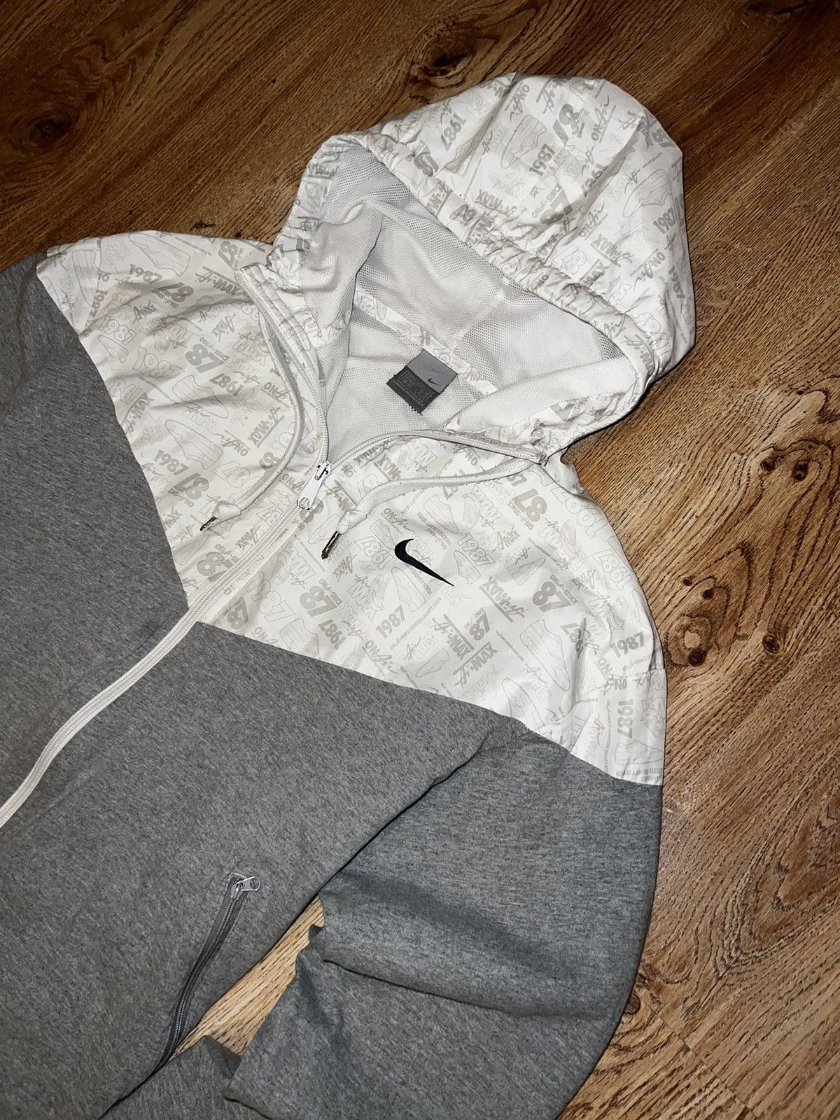 Nike × Vintage Nike 00’s Vintage Y2K TrackJacket Windbreaker Swoosh Logo Size US M / EU 48-50 / 2 - 4 Thumbnail