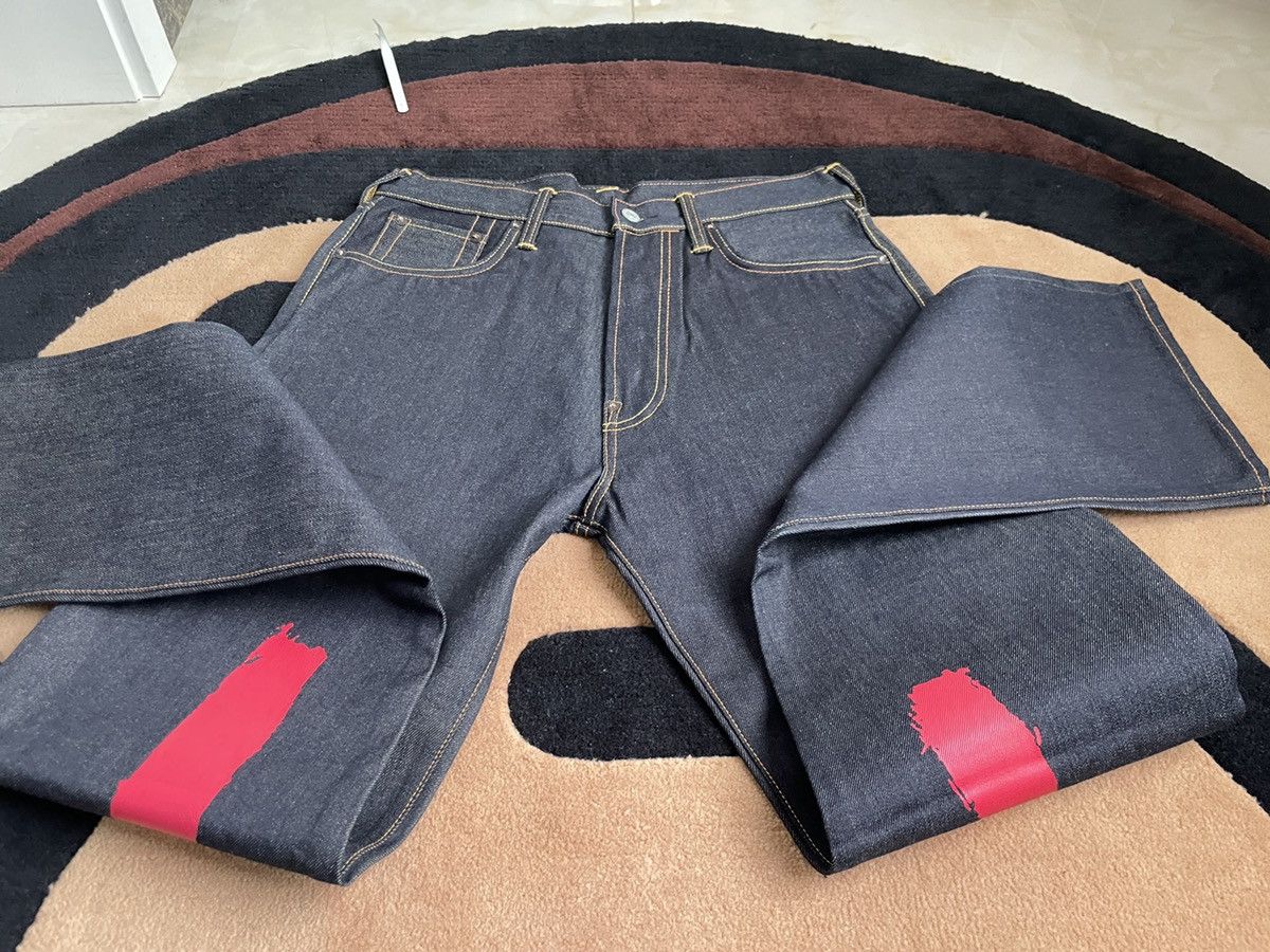 Evisu × Vintage EVISU NEW！red daicock style denim jeans！size：32x34 Size US 32 / EU 48 - 9 Thumbnail