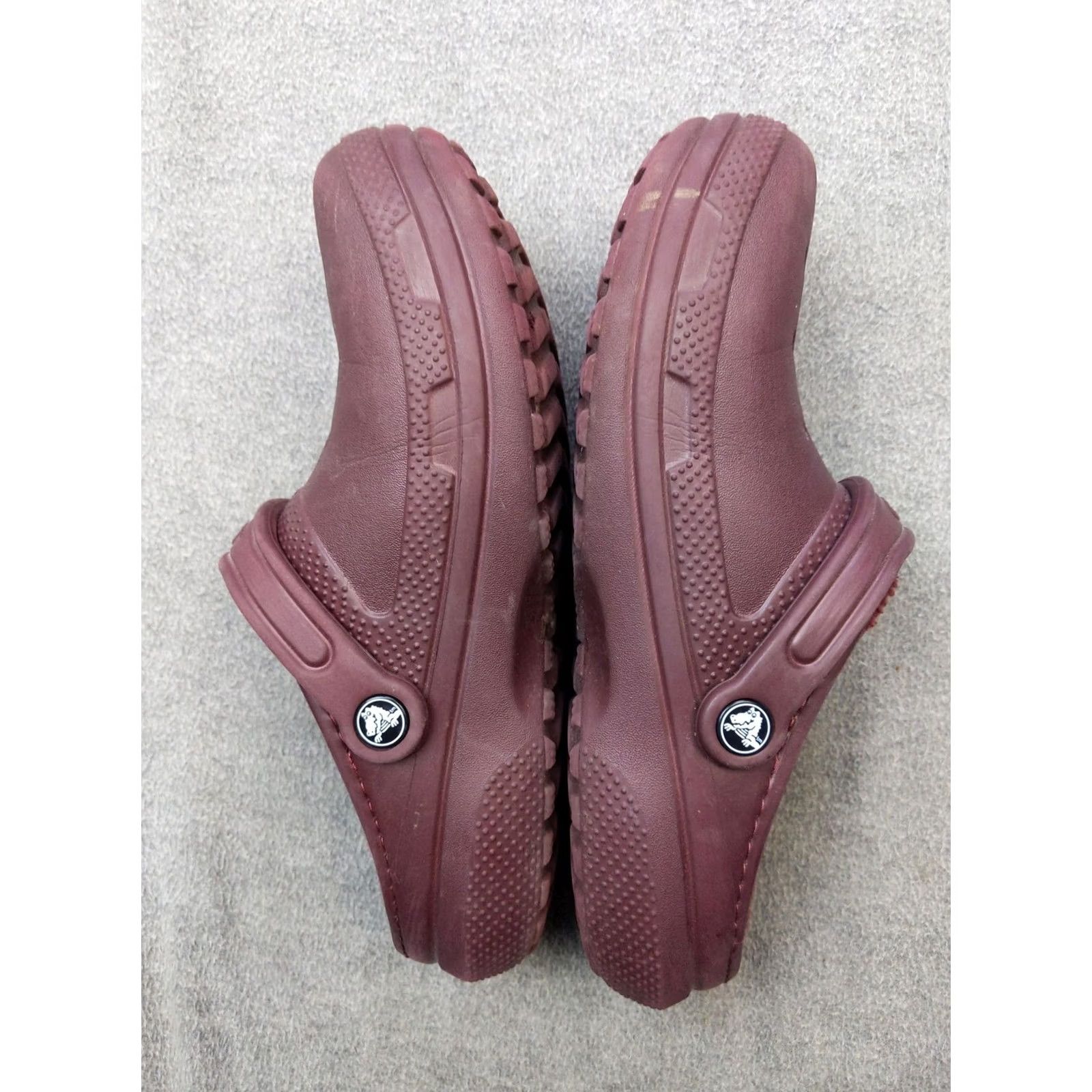 Crocs Crocs Classic Lined Clog Shoes Slip On Burgundy Fur Fleece Womens 8 Mens 6 Size M / US 6-8 / IT 42-44 - 7 Thumbnail
