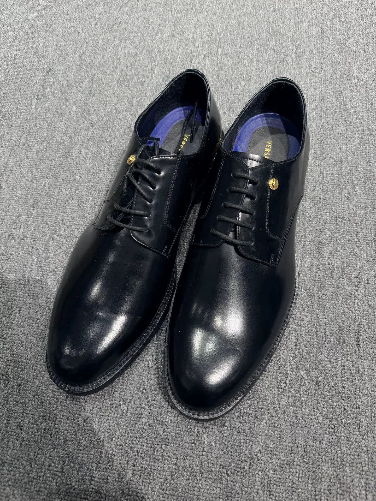 Versace Versace Business Leather Display Shoes. Size US 12.5 / EU 45-46 - 1 Thumbnail
