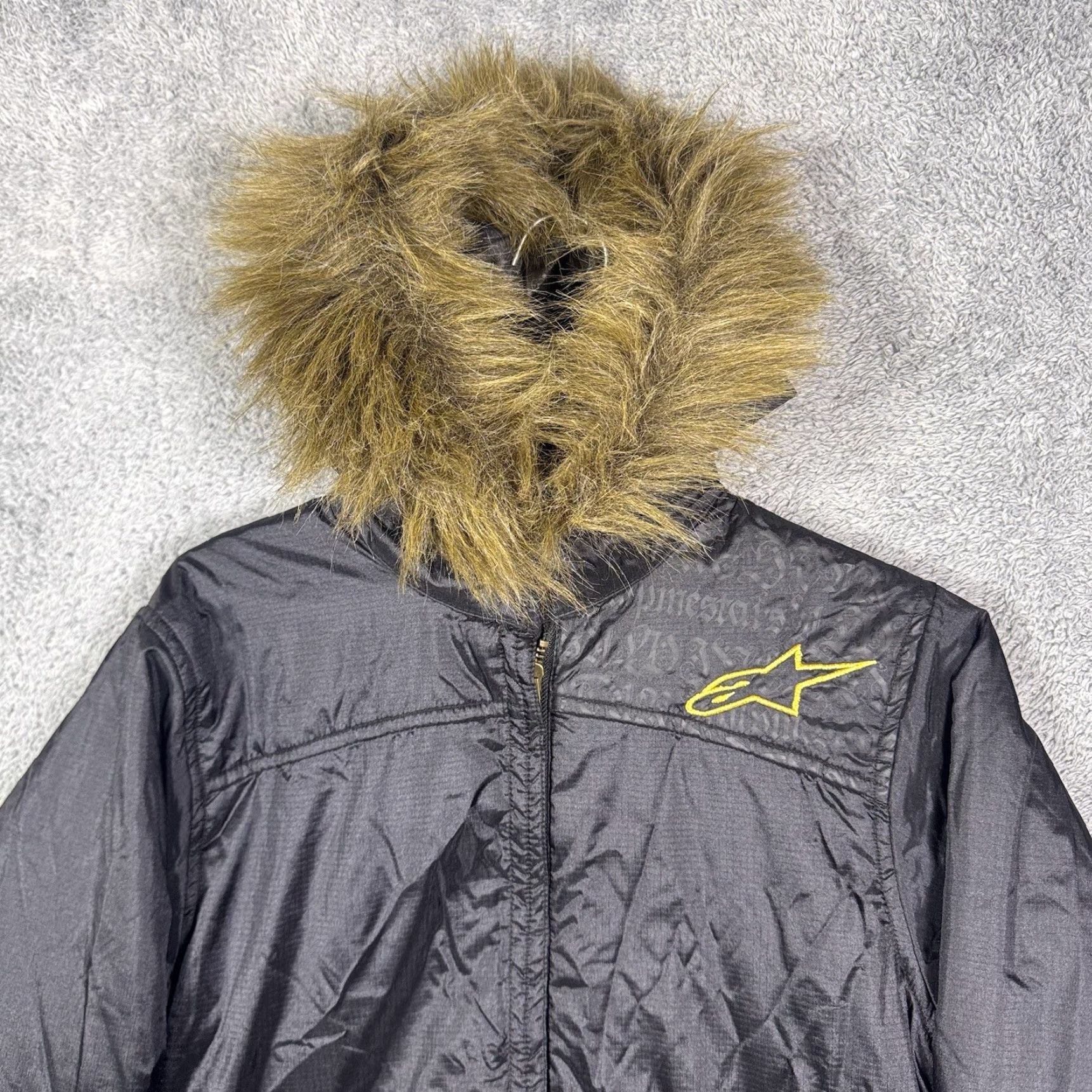 Alpinestars Alpinestars Jacket Womens M Motorcycle Full Zip Fur Hood Ripstop Moto Nylon Jacket Size M / US 6-8 / IT 42-44 - 4 Thumbnail