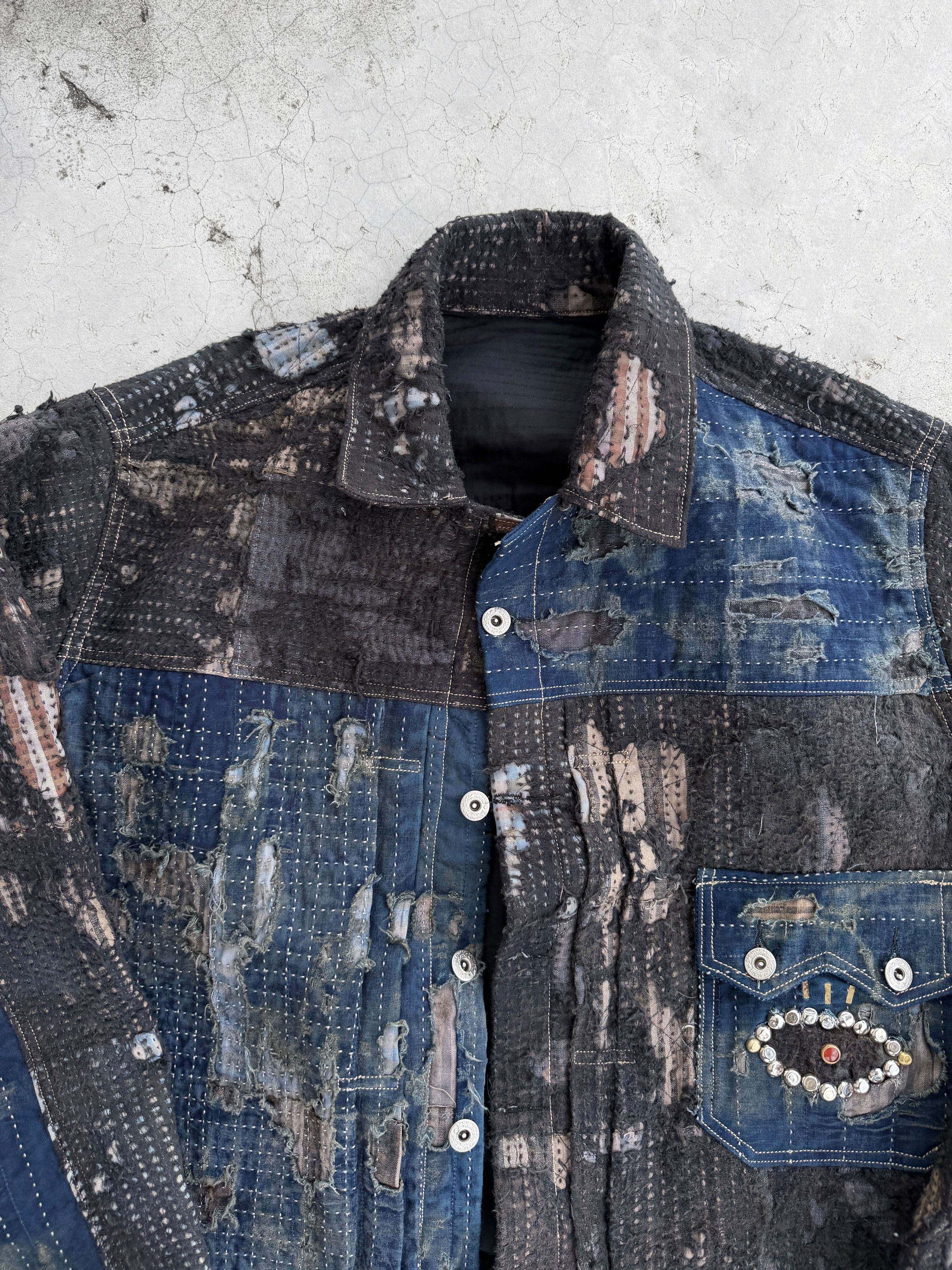 Japanese Brand 1/1 Boro Patchwork Denim Jacket Size US L / EU 52-54 / 3 - 17 Thumbnail