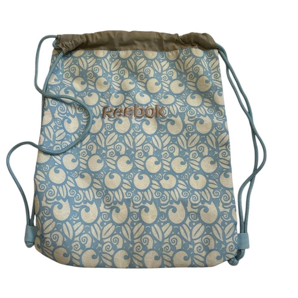 Reebok Reebok Drawstring Bag - Blue Floral Pattern Size ONE SIZE - 1 Thumbnail
