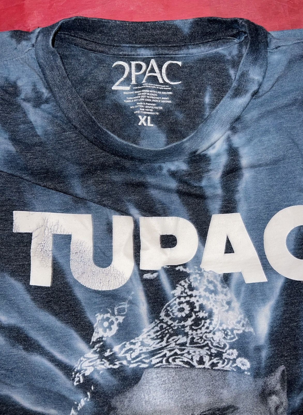 Rap Tees × Vintage 2PAC T-SHIRT Size US XL / EU 56 / 4 - 8 Thumbnail