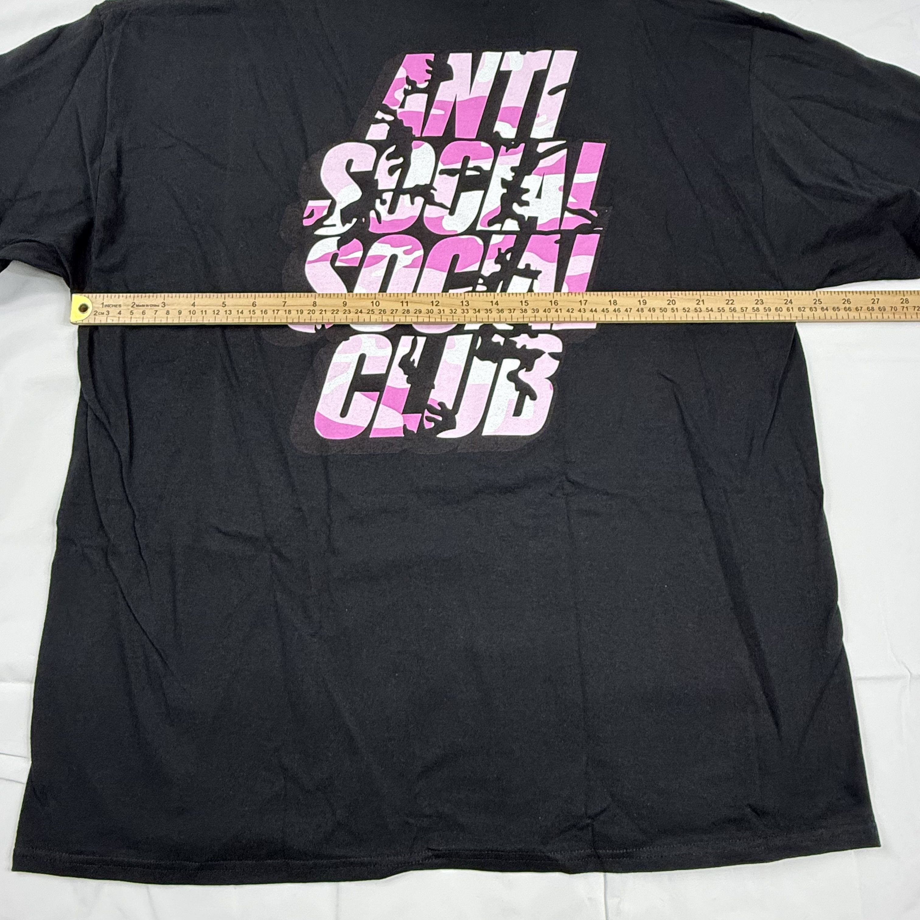 Anti Social Social Club Anti Social Social Club 2XL Black Pink Camo T-Shirt ASSC Size US XXL / EU 58 / 5 - 6 Thumbnail