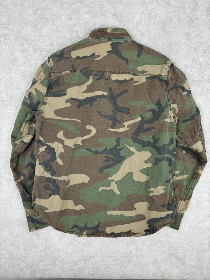 Polo Ralph Lauren 2010s Ralph Lauren Olive Camo Military Shirt Jacket Size US M / EU 48-50 / 2 - 5 Thumbnail