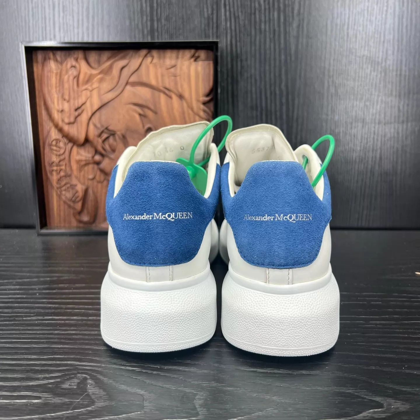 Alexander McQueen McQ Blue Heel Suede Women's 36 Shoes Size US 5.5 / IT 35.5 - 5 Thumbnail