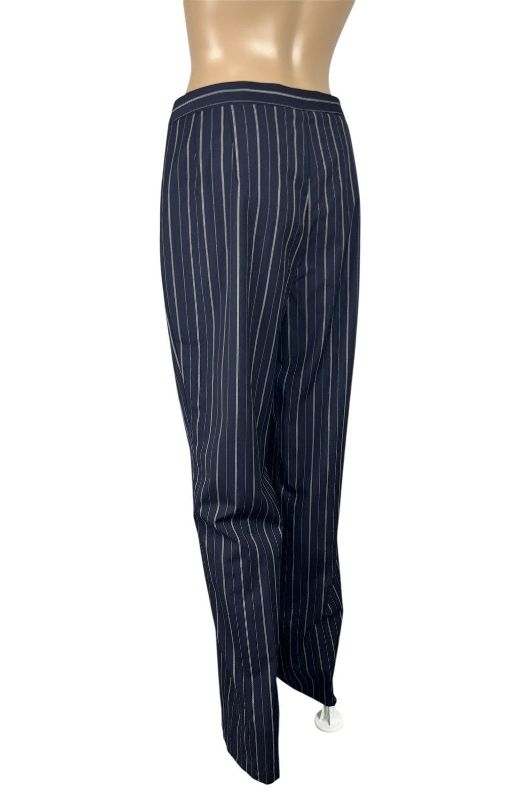 Other Rene Lezard Striped Wide Led Dress Pants Wool size 40 Size 28" / US 6 / IT 42 - 5 Thumbnail