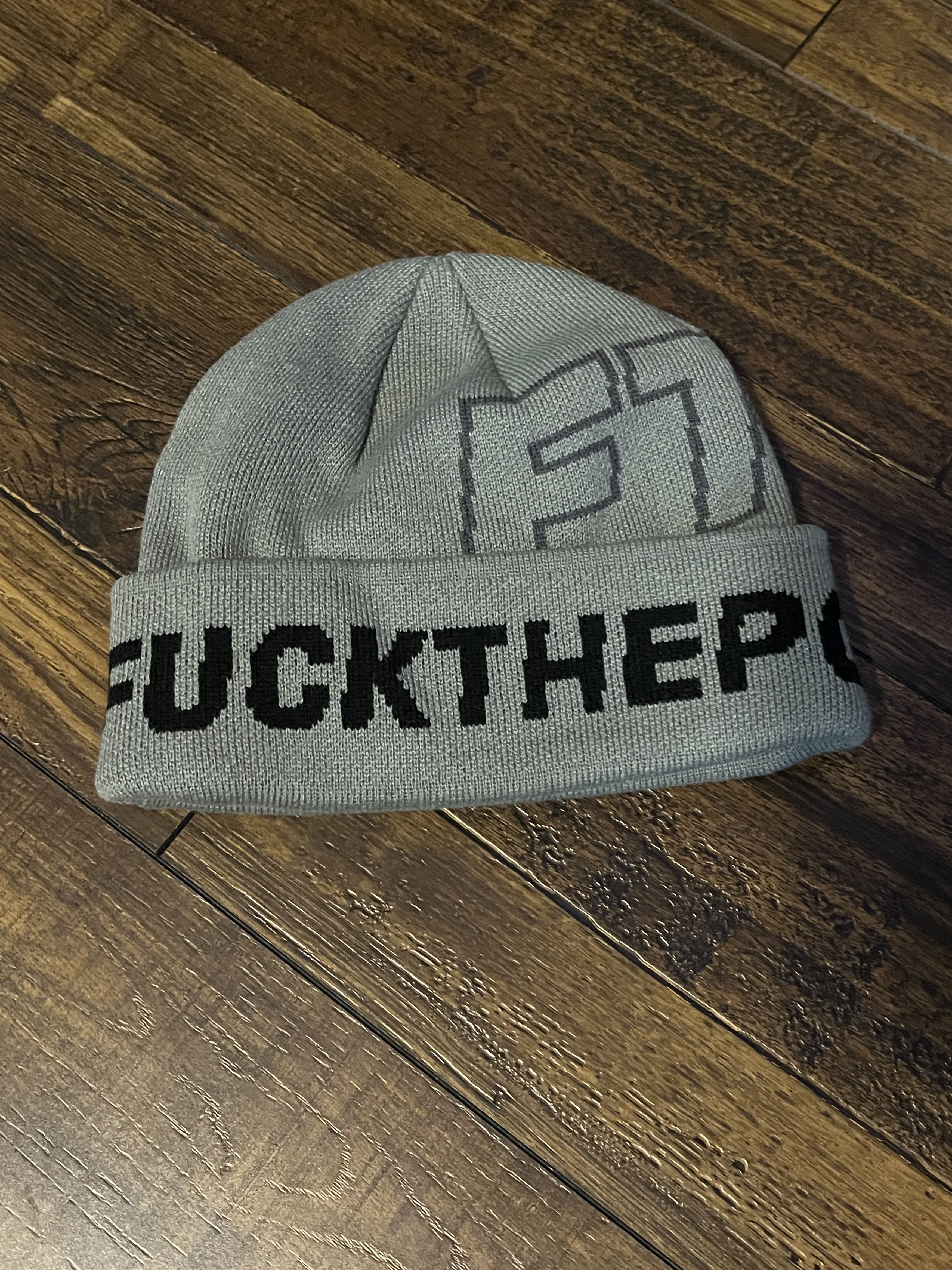 Fuck The Population Fuck The Population Spell Out Beanie Size ONE SIZE - 1 Thumbnail