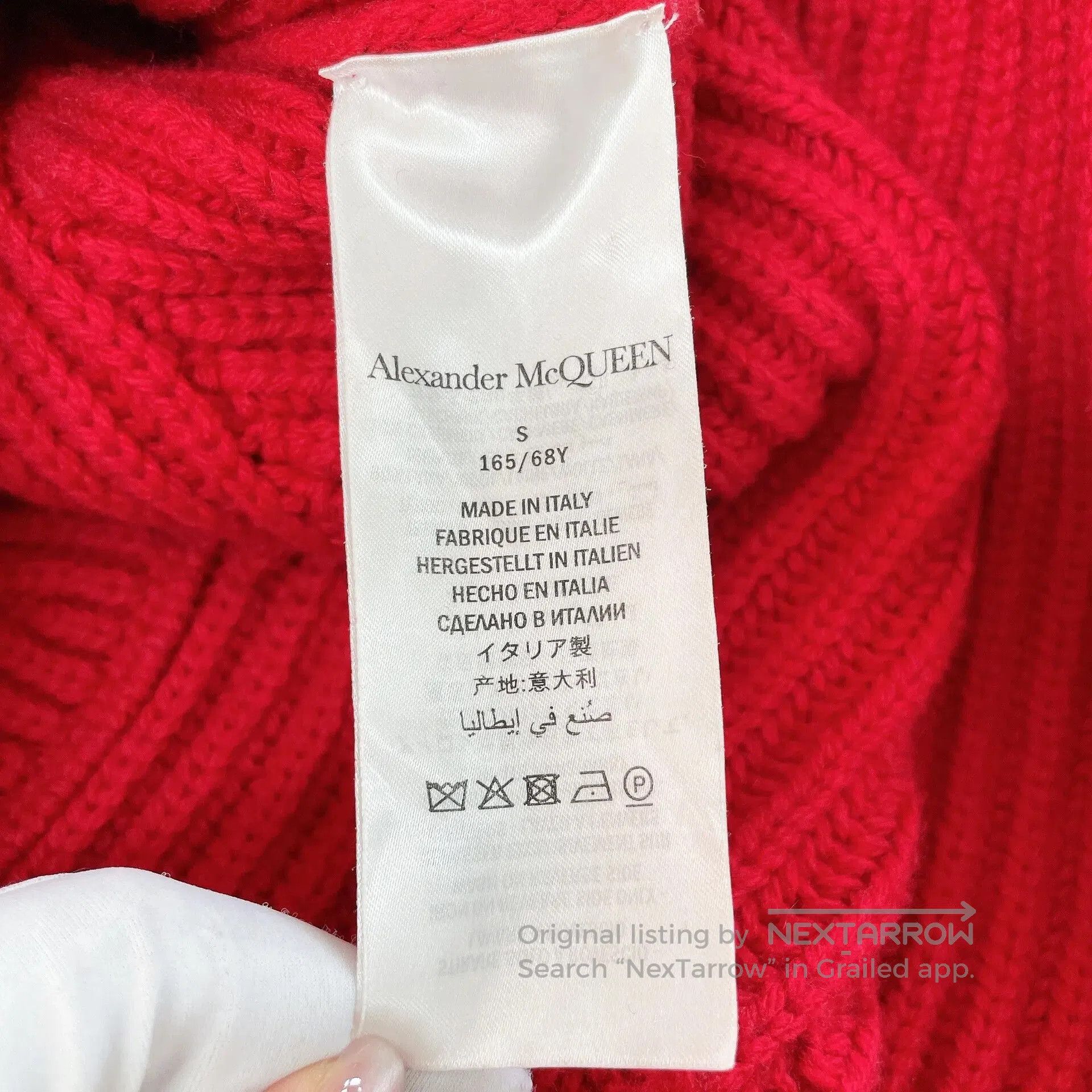 Alexander McQueen Alexander McQueen Red Turtleneck Knit Dress. Size S / US 4 / IT 40 - 7 Thumbnail