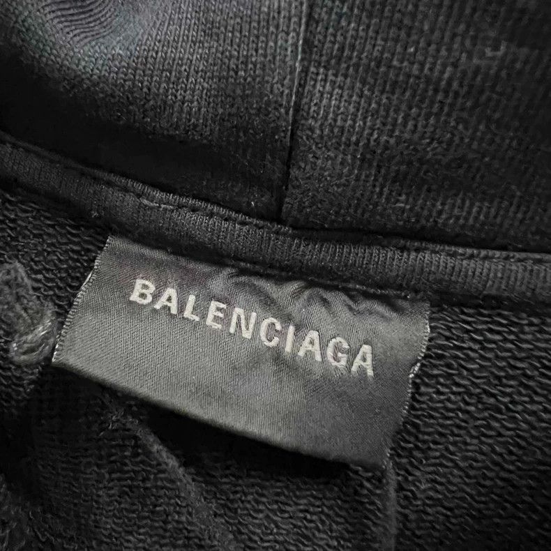 Balenciaga Balenciaga Splicing old tape logo hoodies Size US M / EU 48-50 / 2 - 3 Thumbnail
