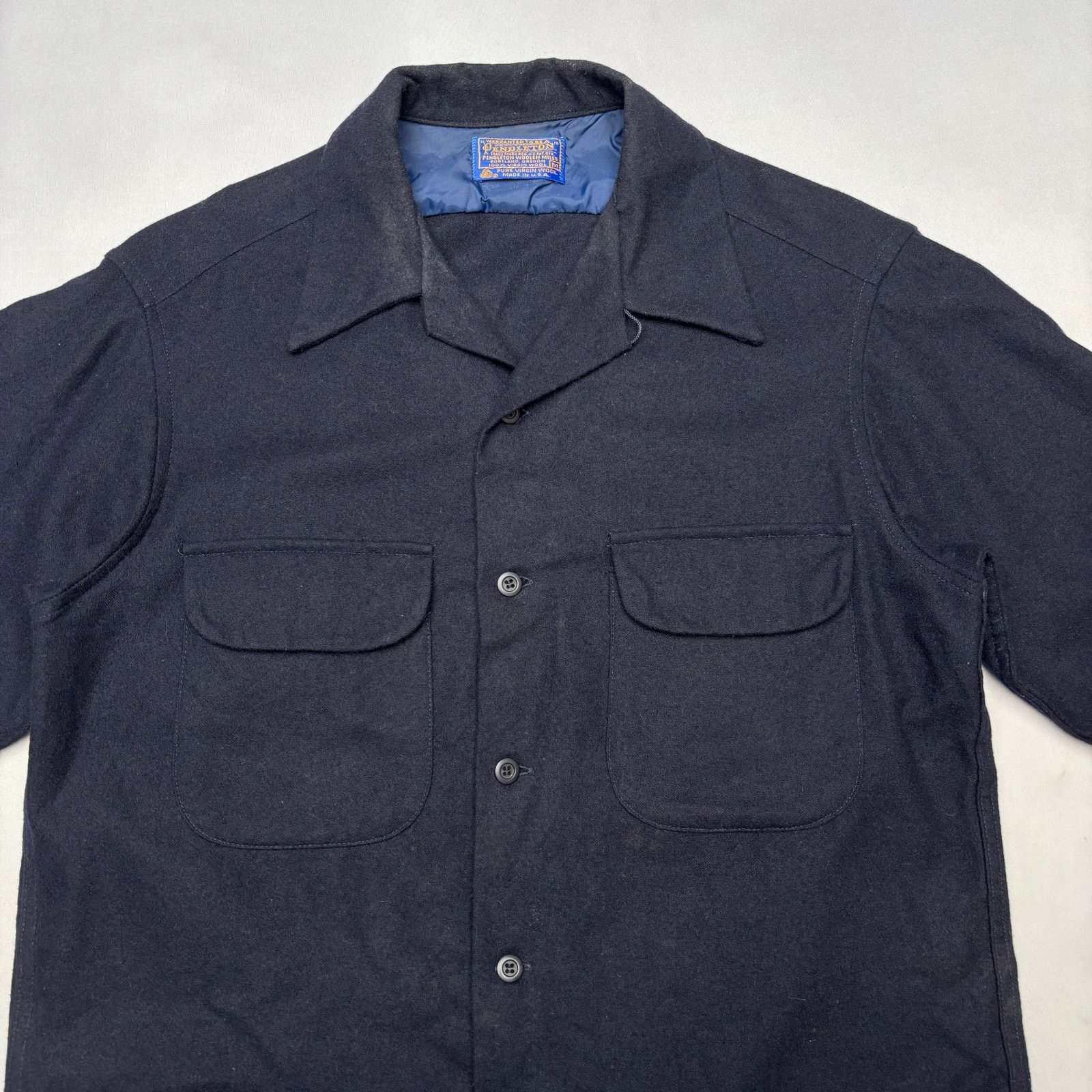 Pendleton × Vintage Vintage 70s Pendleton Board Shirt Men's Medium Wool Loop Size US M / EU 48-50 / 2 - 2 Thumbnail