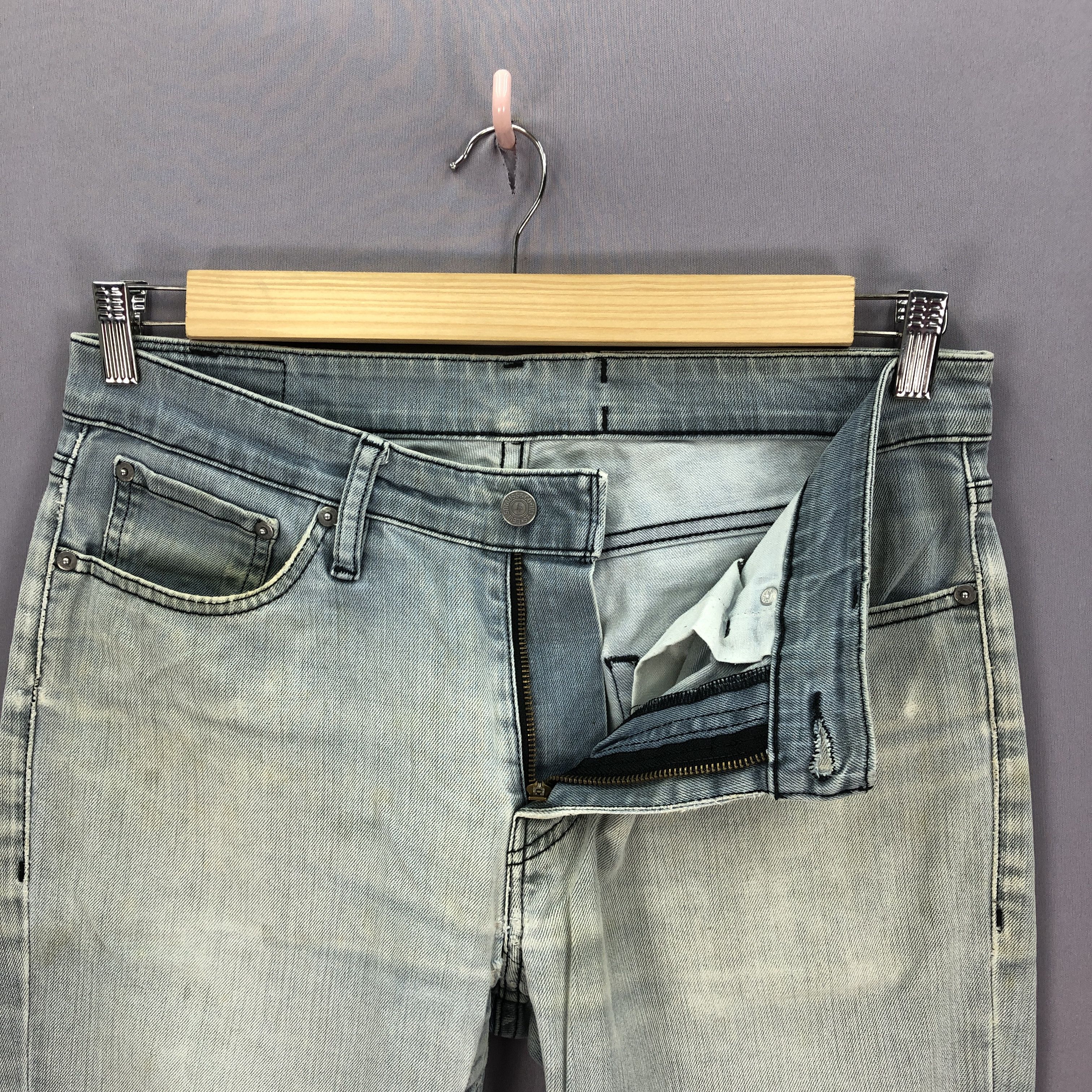 Levi's Vintage Levis 511 Ash Grey Jeans Levi's Faded Black Denim Size US 32 / EU 48 - 6 Thumbnail