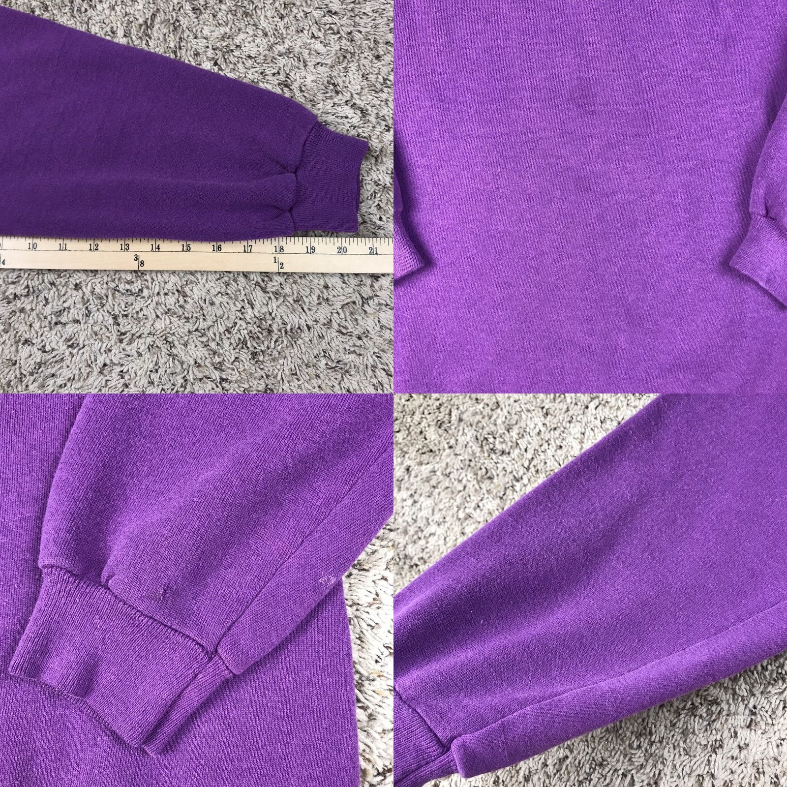 Hanes VINTAGE Hanes Purple Raglan Crewneck Sweatshirt Womens XL 90s Made USA Size XL / US 12-14 / IT 48-50 - 8 Thumbnail