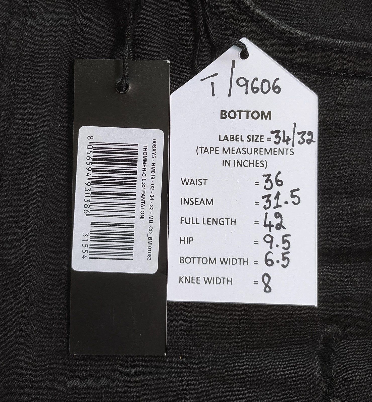 Diesel Diesel THOMMER-C L.32 MENS JEANS T/9606 Size US 34 / EU 50 - 6 Thumbnail