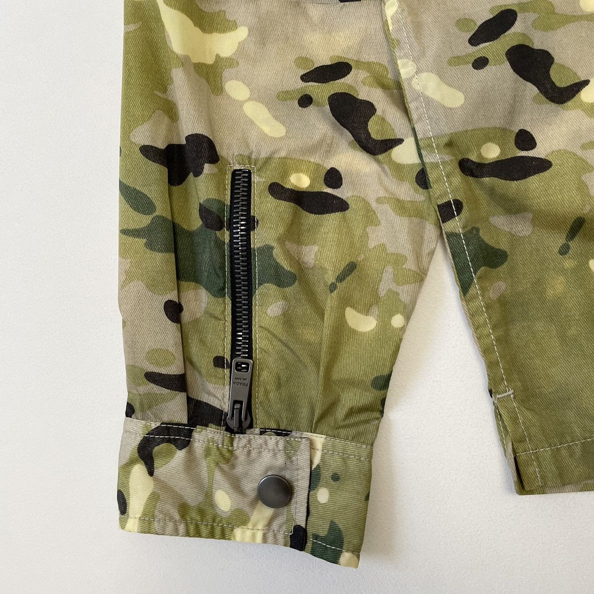 Prada S/S 17 Sample Nylon Camo Zip Jacket Size US M / EU 48-50 / 2 - 15 Thumbnail