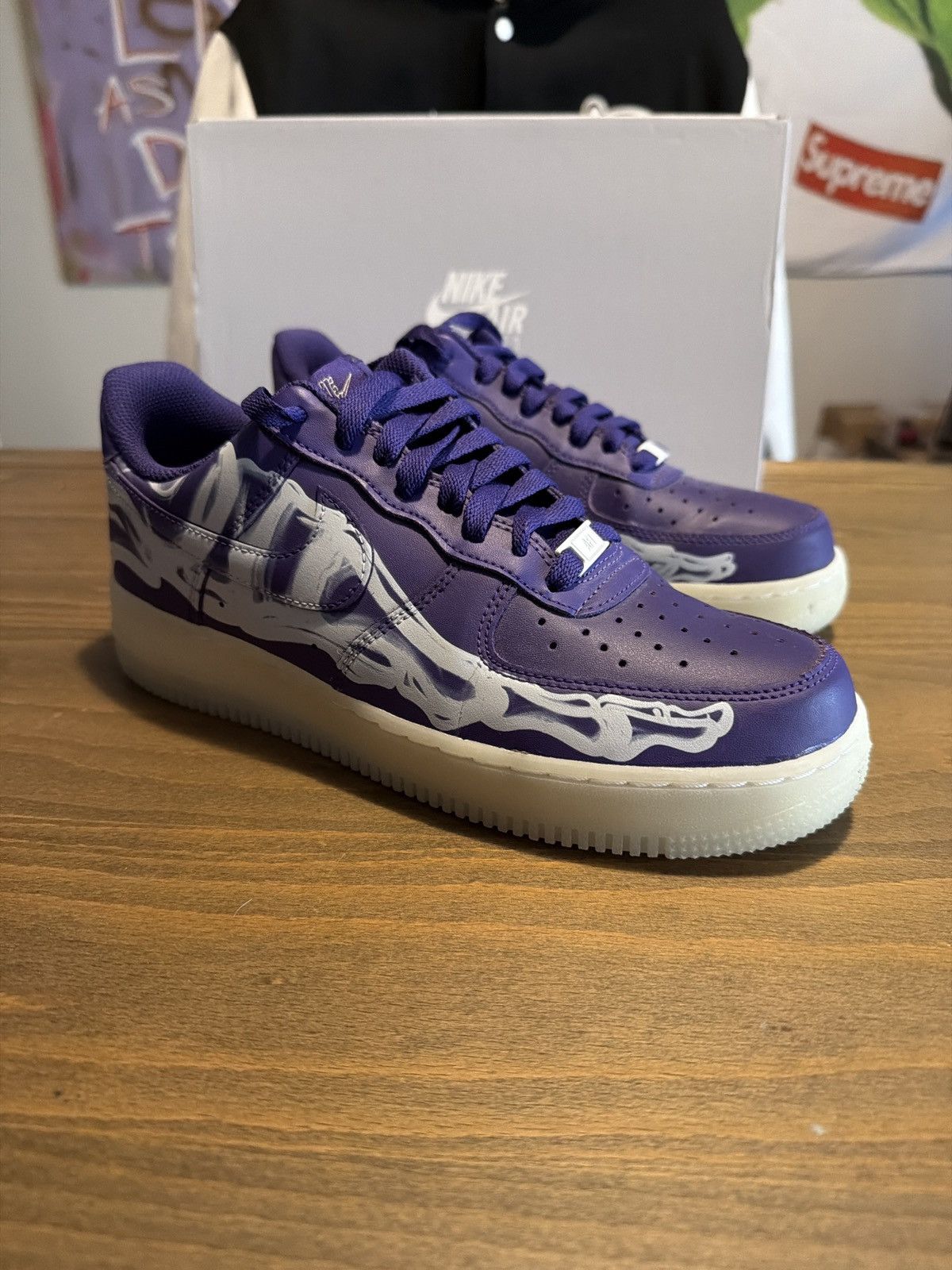 Air Force 1 QS Purple Skeleton Halloween