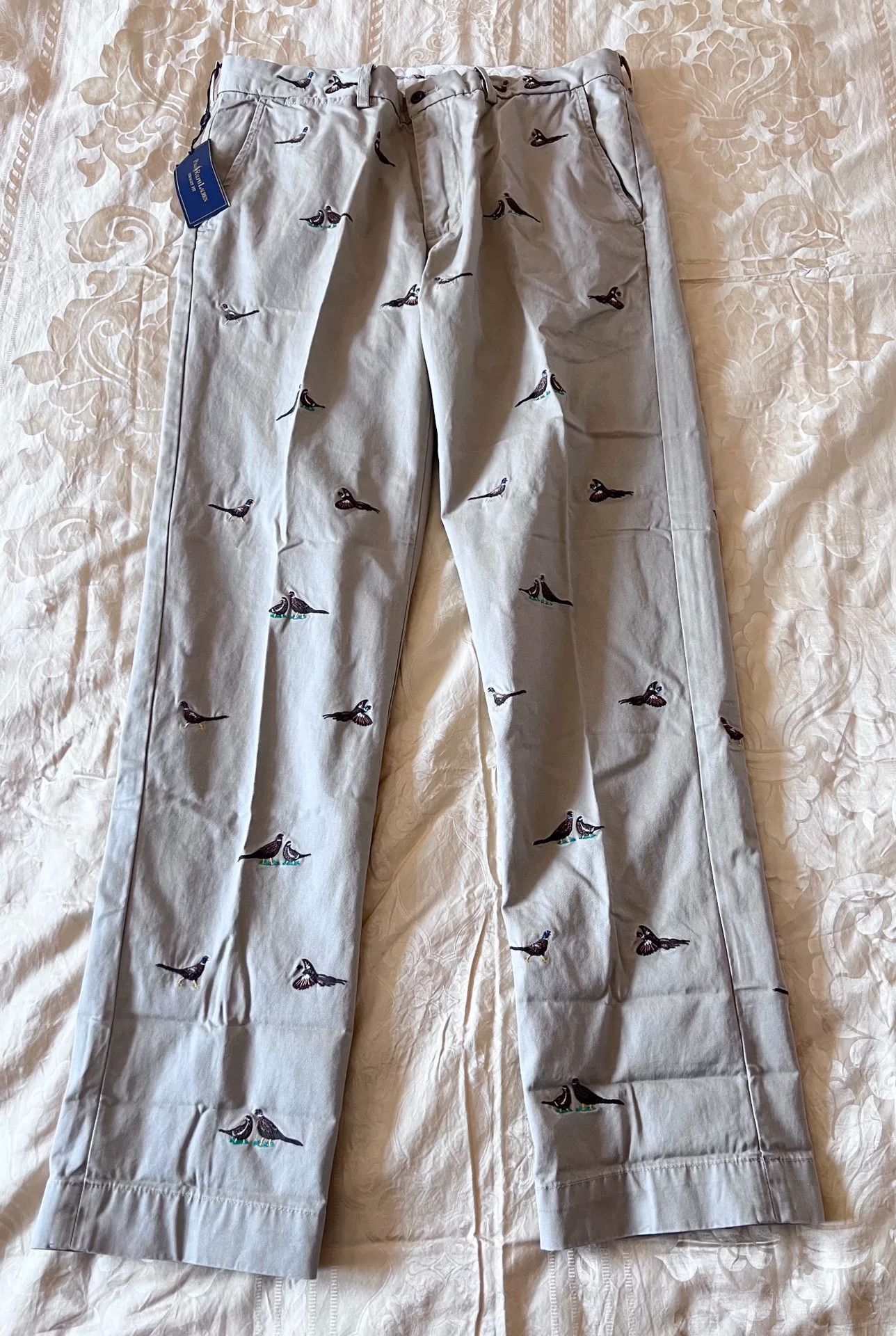 Polo Ralph Lauren New Polo Ralph Lauren Embroidered Khaki Pants Size US 34 / EU 50 - 1 Thumbnail