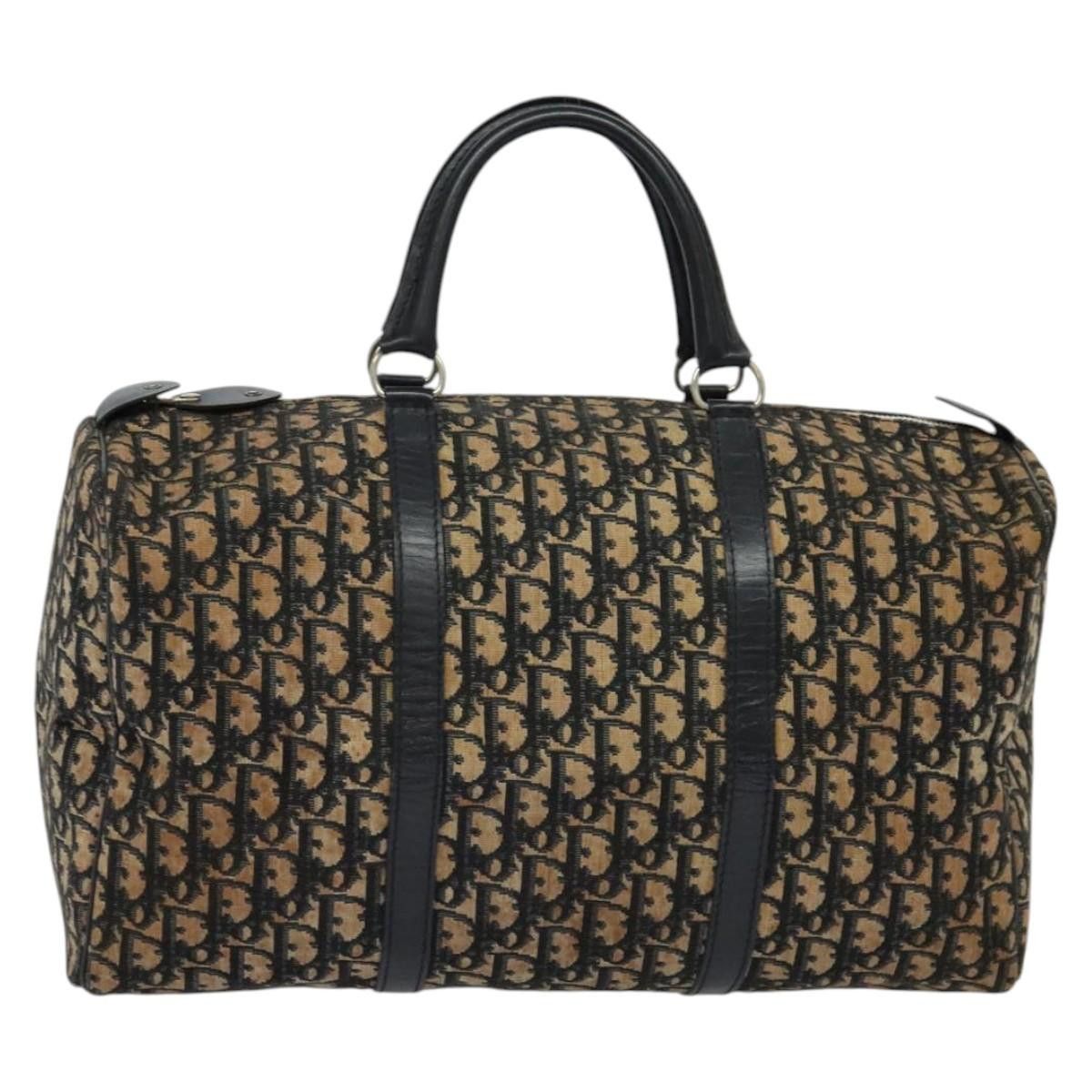 Dior DIOR Trotter Canvas Boston Bag Navy Silver Size ONE SIZE - 2 Thumbnail