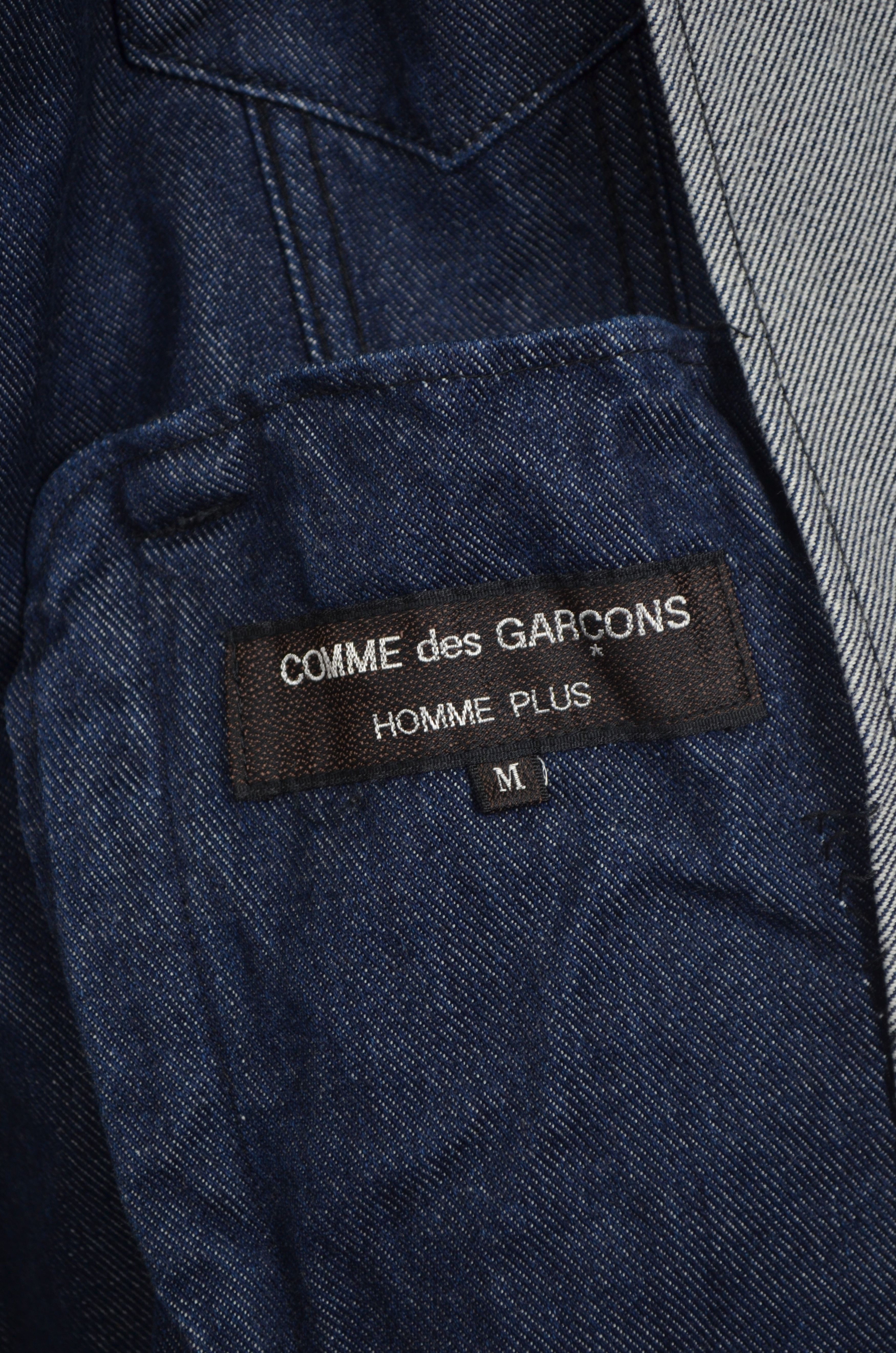 Comme des Garcons × Japanese Brand × Vintage Vintage Comme Des Garcons Homme Plus Denim Jacket Bomber M Size US M / EU 48-50 / 2 - 19 Thumbnail