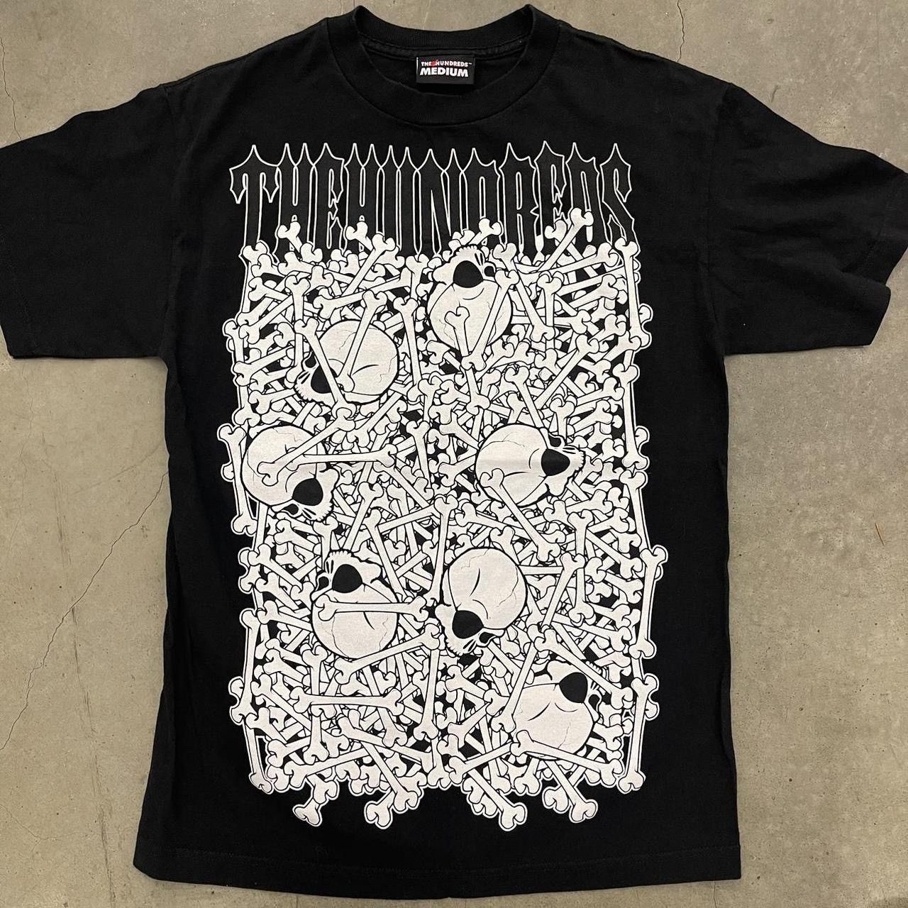 image of 2010S The Hundreds “Bone Yard” T-Shirt in Black, Men's (Size Medium)